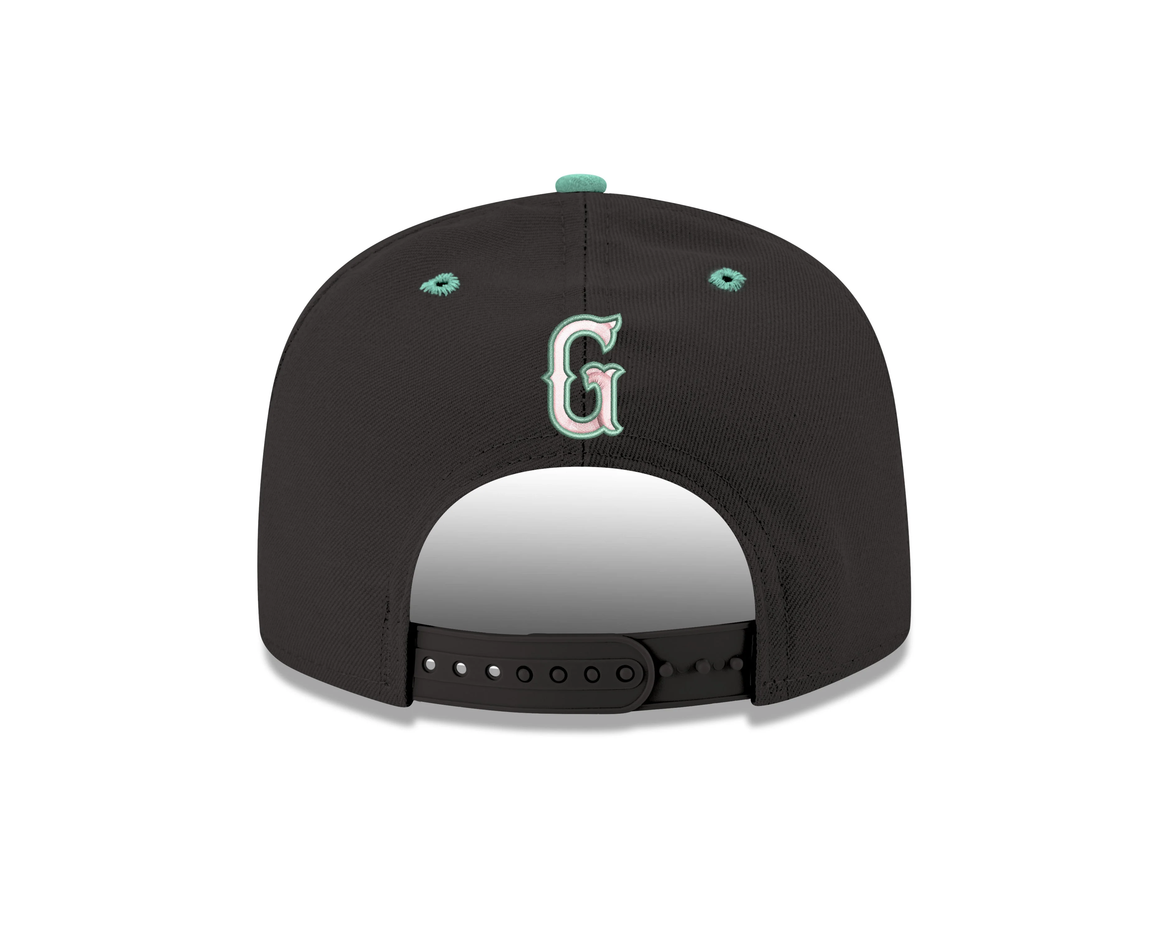 Greenville Drive New Era Black/Mint 9FIFTY Drip Hat - Image 4