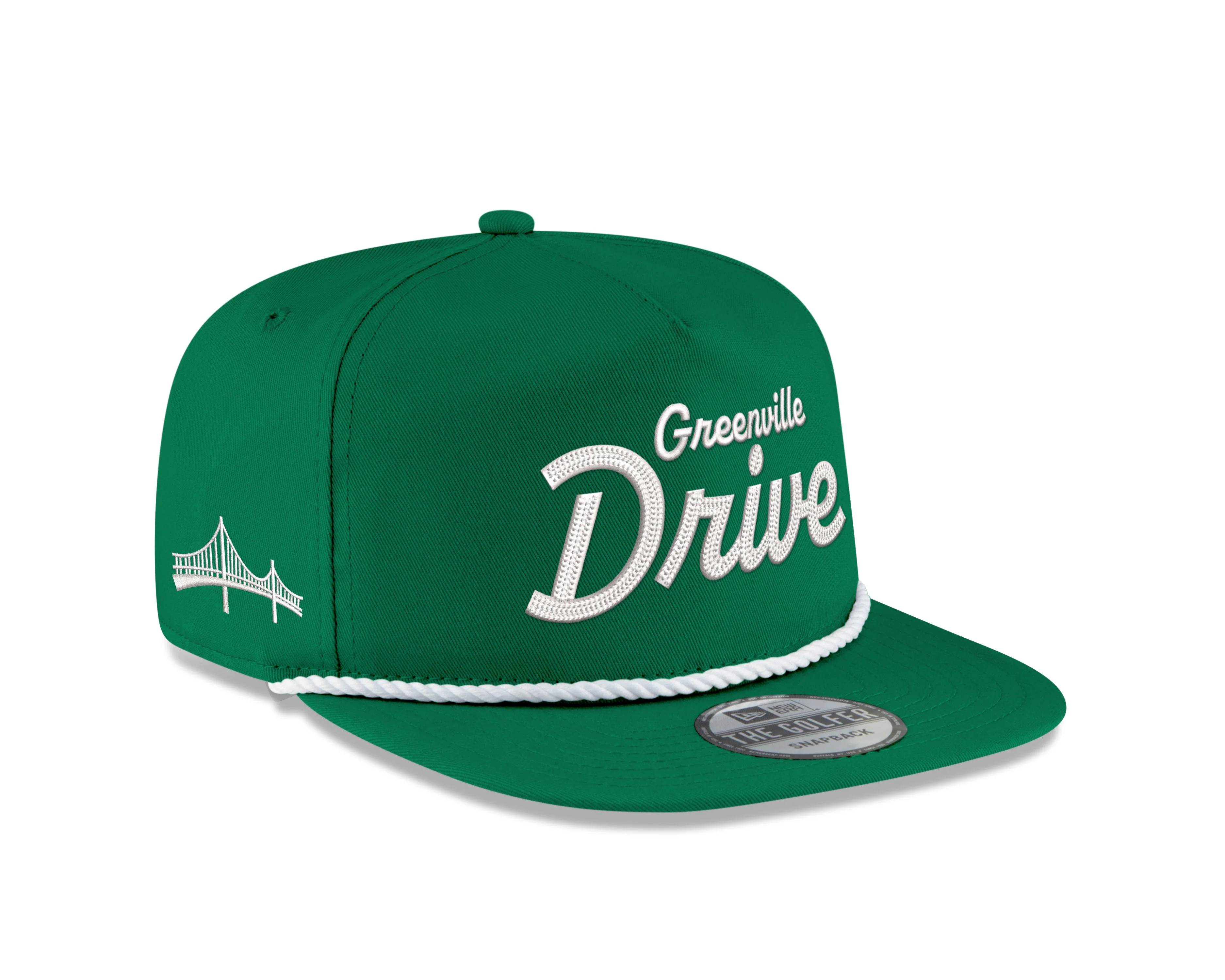 Greenville Drive New Era Kelly Green Golfer Hat - Image 2