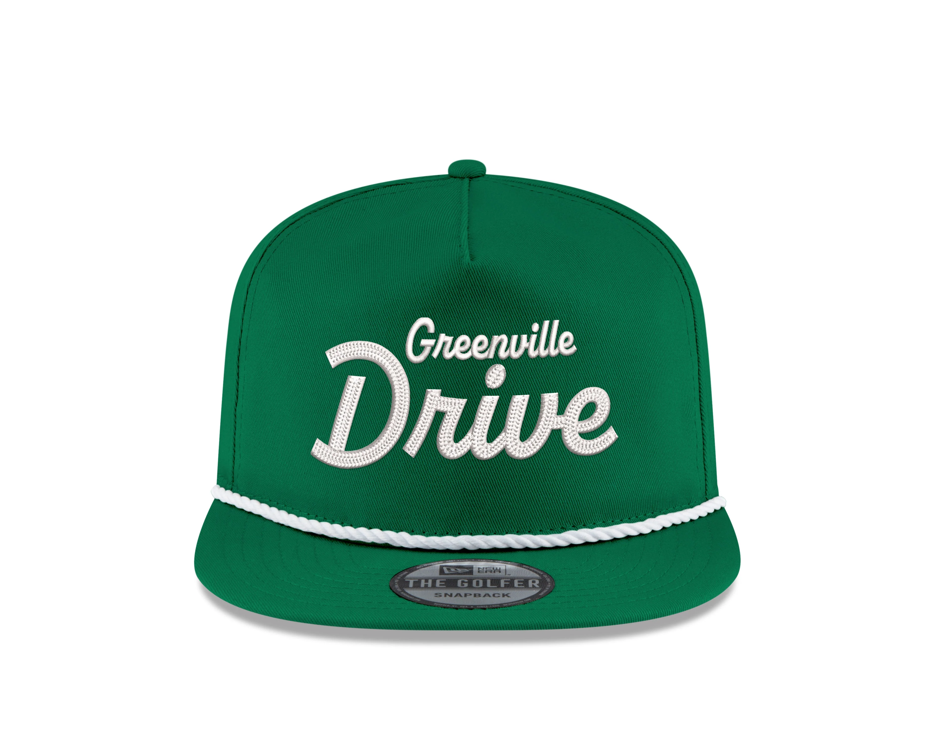 Greenville Drive New Era Kelly Green Golfer Hat - Image 3