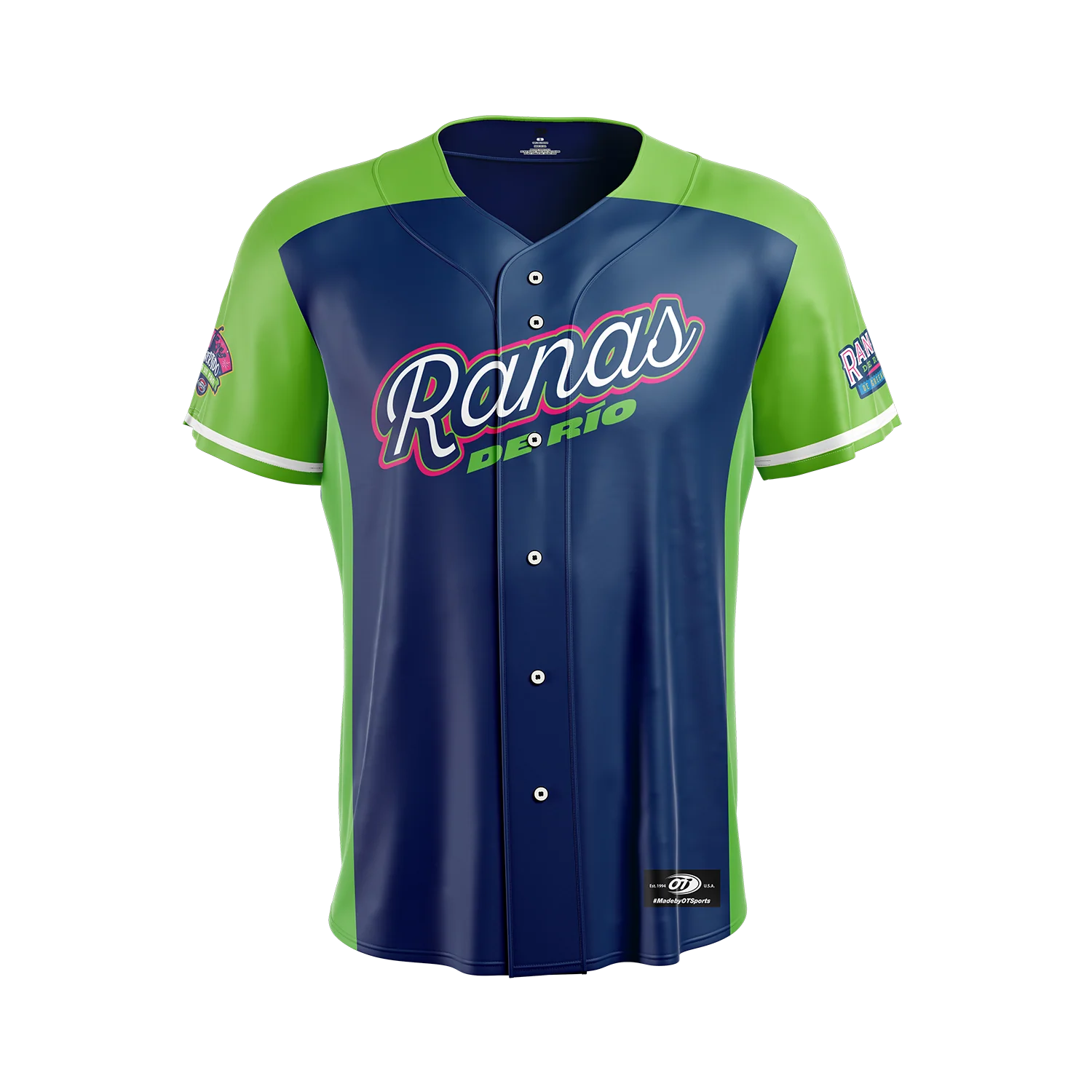 Greenville Drive OT Sublimated Ranas de los Rio 2026 Replica On Field Jersey