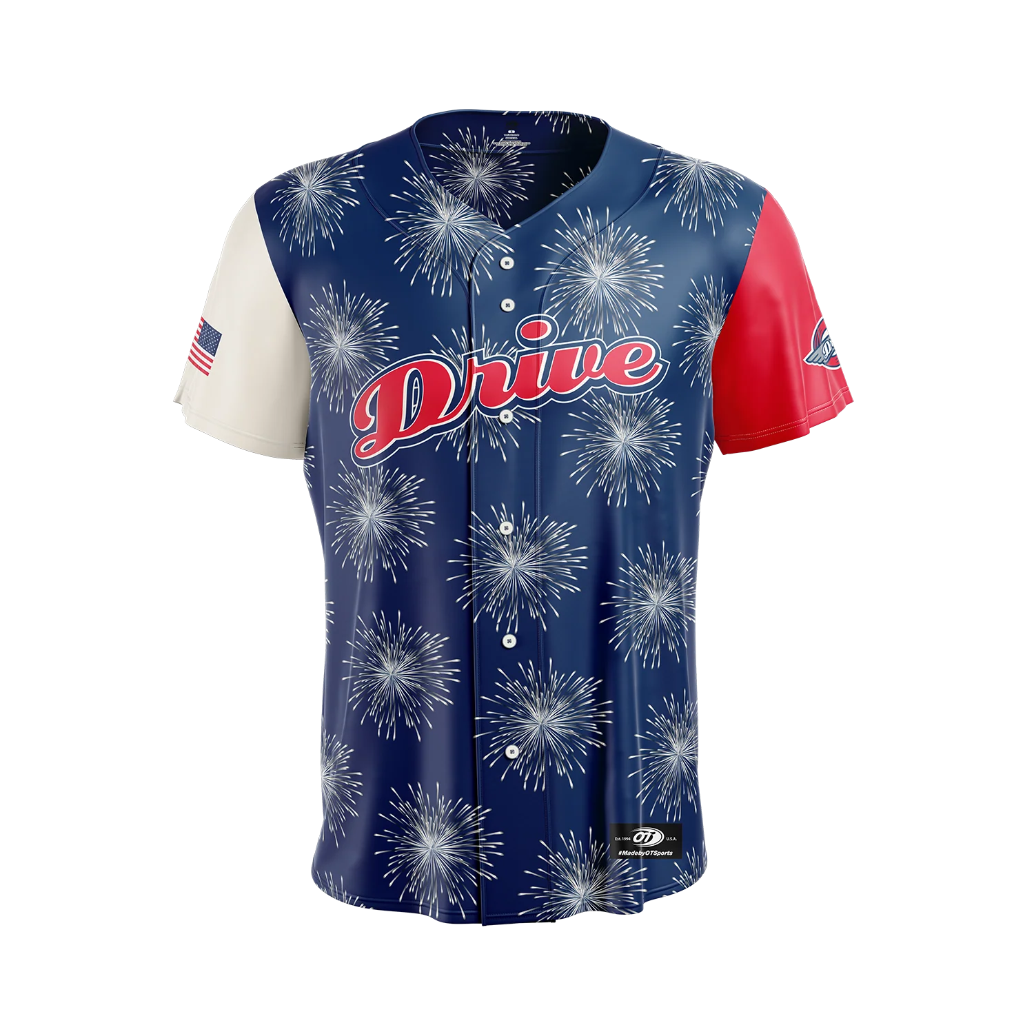 Greenville Drive OT Youth Sublimated Fireworks On Field Jersey