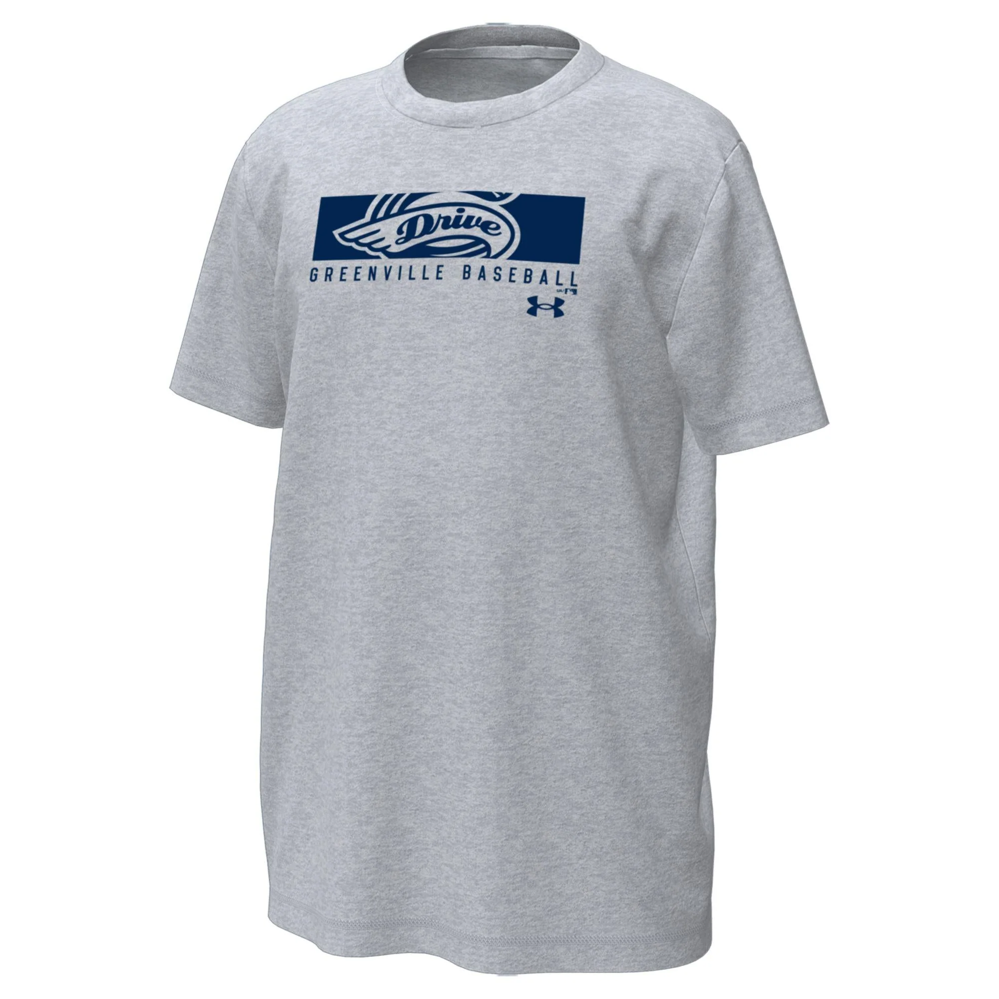 Greenville Drive Under Armour Youth Gray Tech Primary Tee