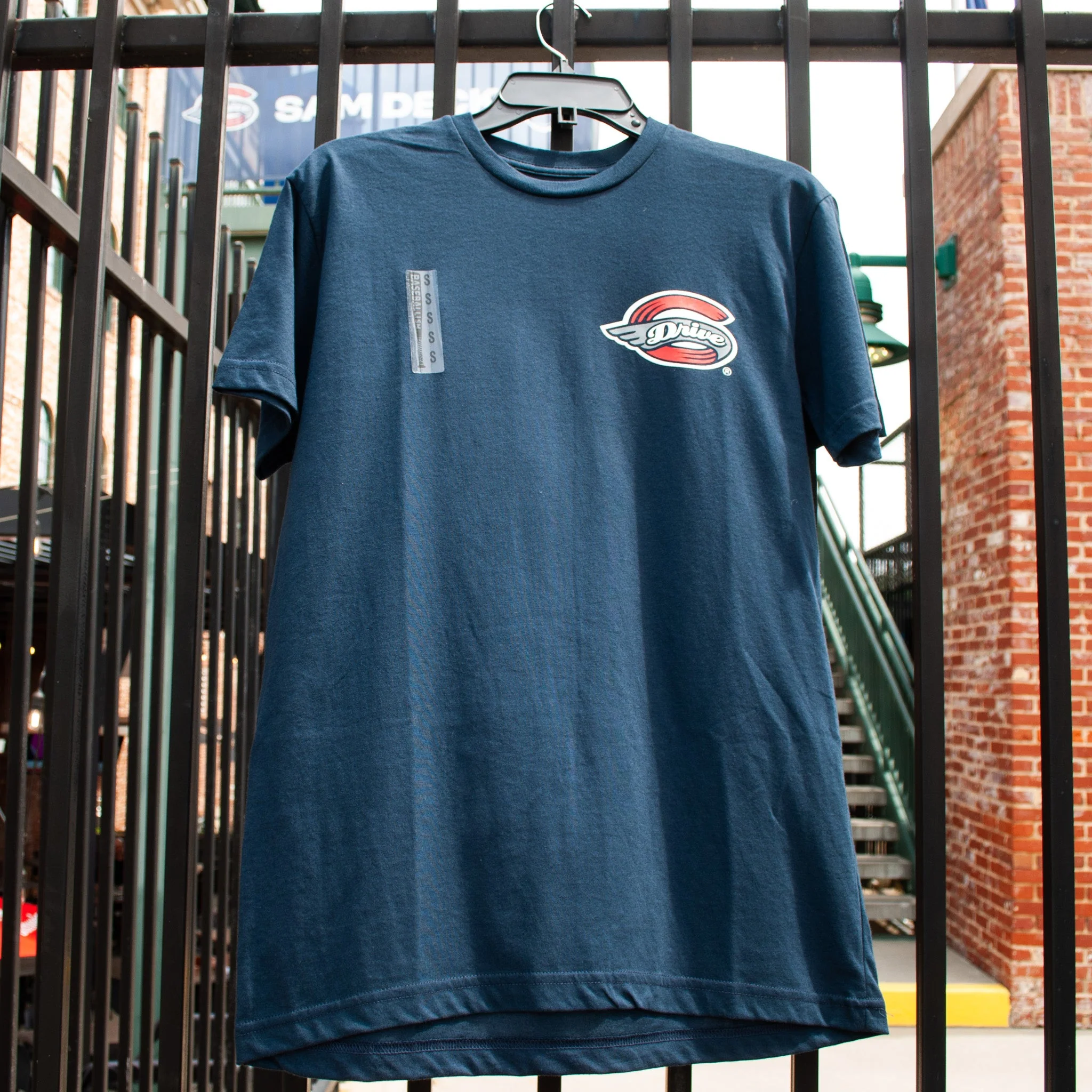 Greenville Drive Baseballism Navy Stadium Tee