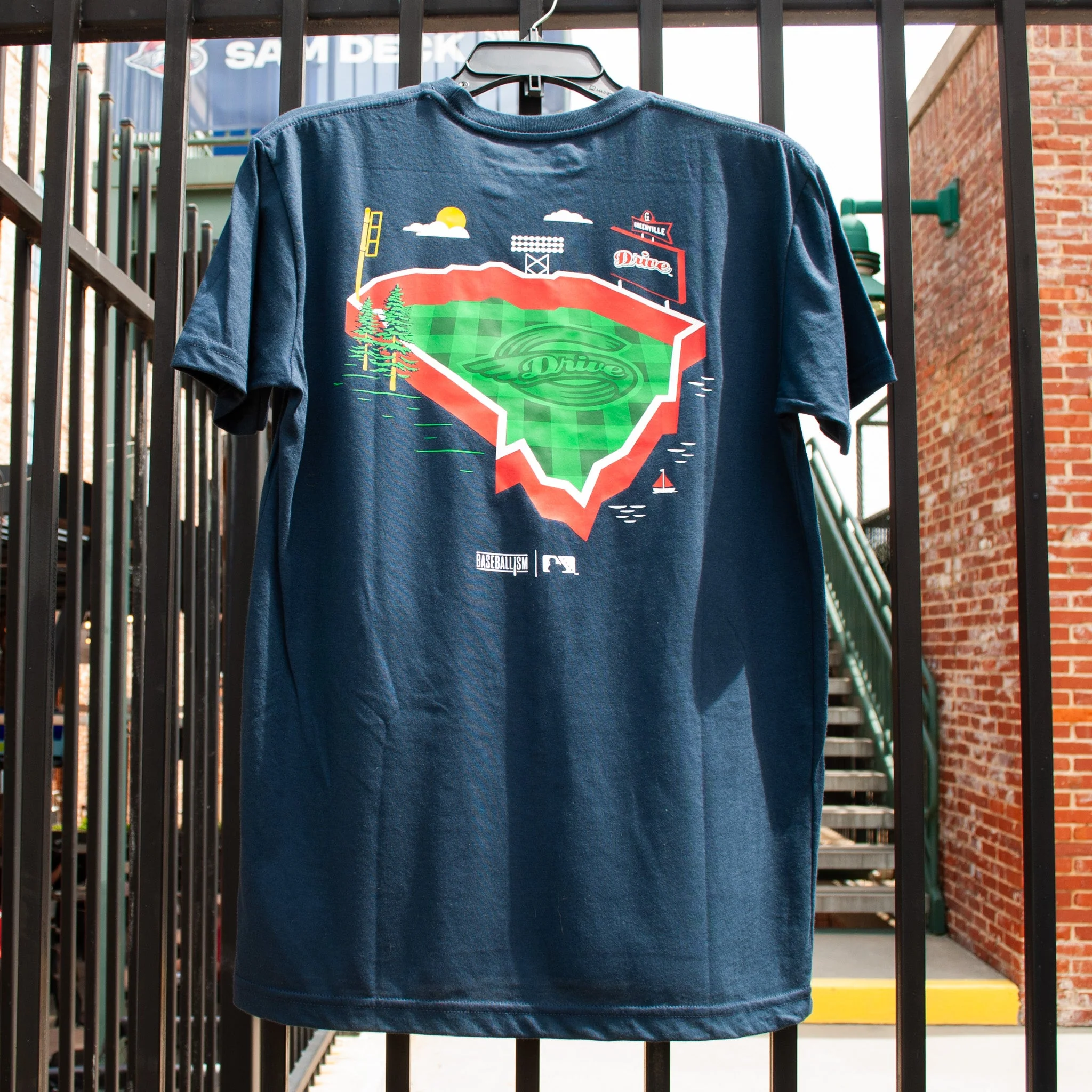 Greenville Drive Baseballism Navy Stadium Tee - Image 2