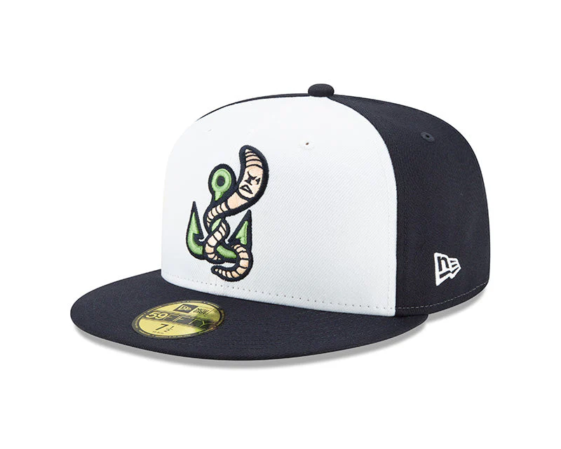 Gwinnett Stripers New Era NEW Alternate Worm Low Profile 5950 Cap- White/Navy - Image 2