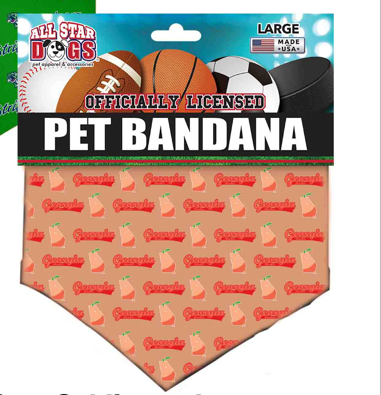Gwinnett Stripers All Star Dogs Pet Bandana - Peaches