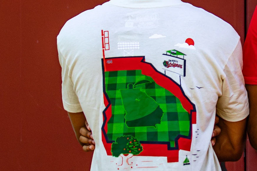 Gwinnett Stripers Baseballism Georgia Peaches Stadium Tee - Image 2