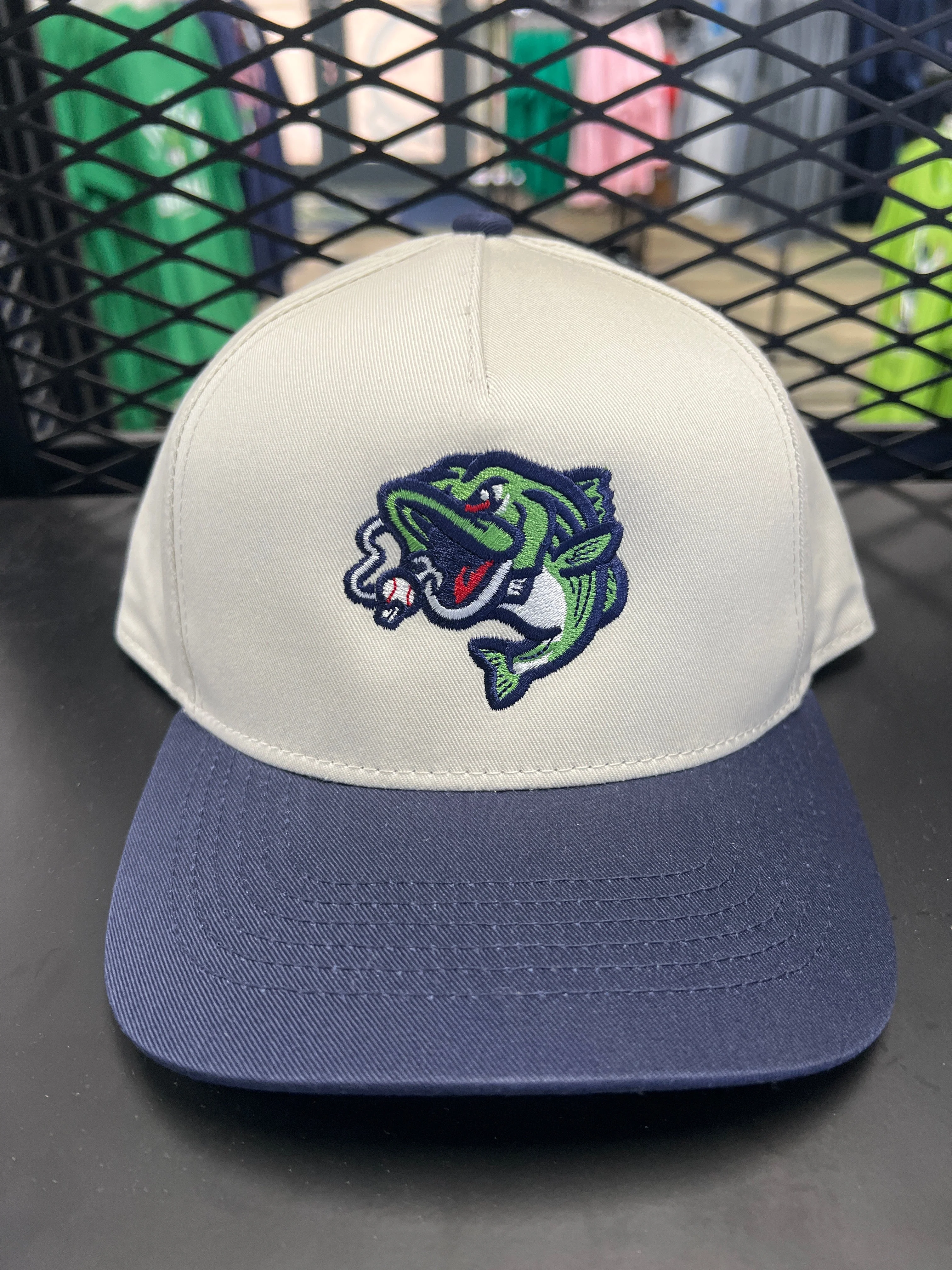 Gwinnett Stripers Ivory/Cream Home-Navy Cap Snapback
