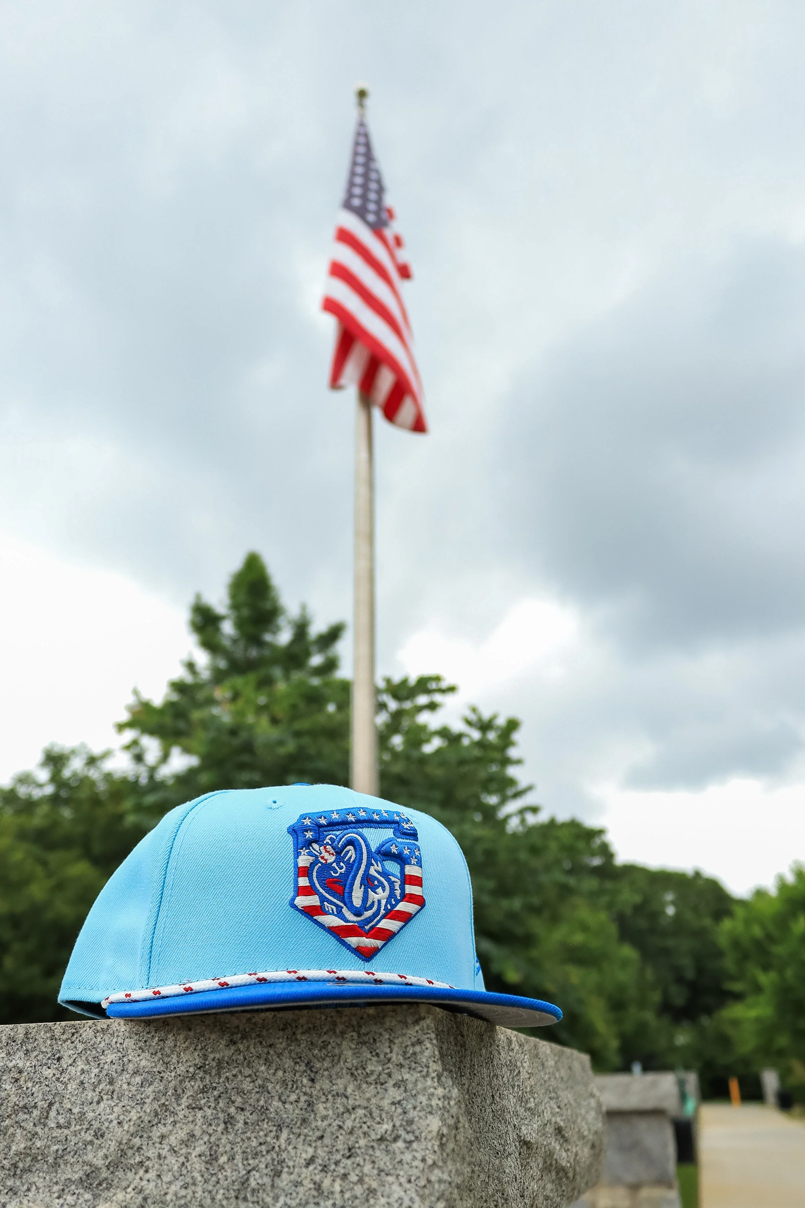 Gwinnett Stripers New Era 2025 4th of July Navy On-Field 59FIFTY Fitted Cap - Image 3