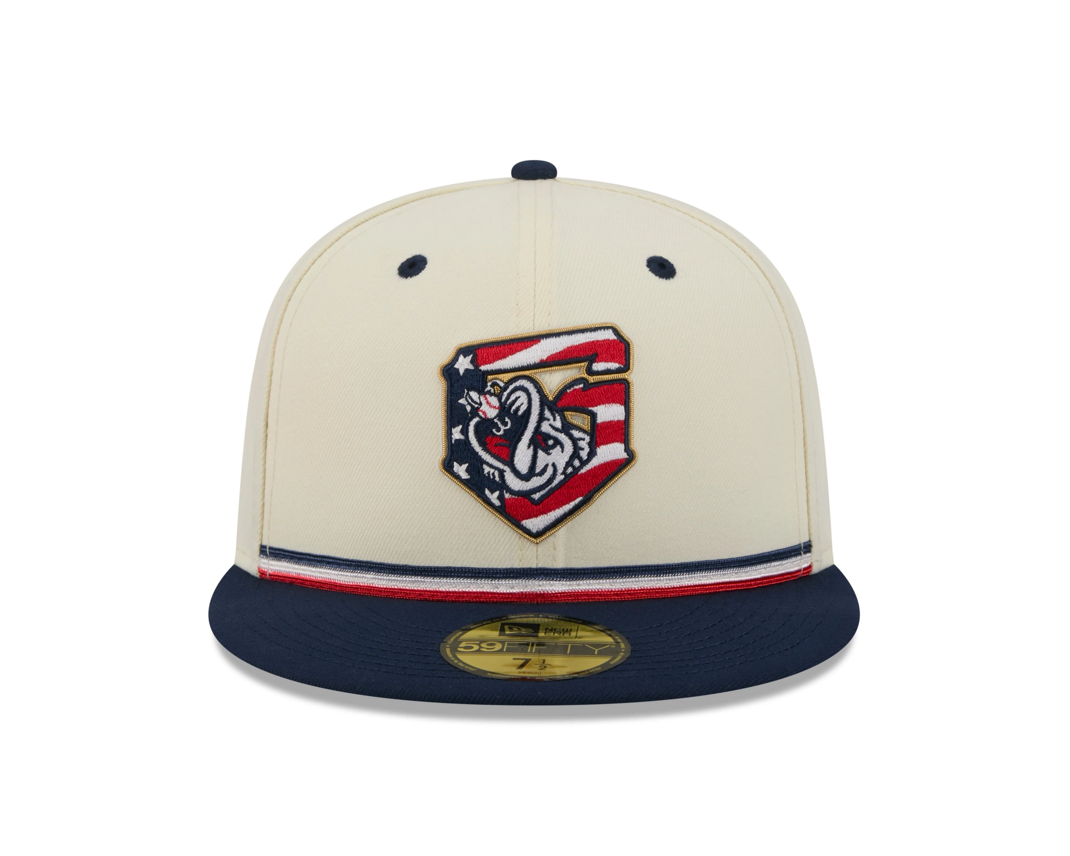 Gwinnett Stripers New Era 2026 4th of July Navy On-Field 59FIFTY Fitted Cap