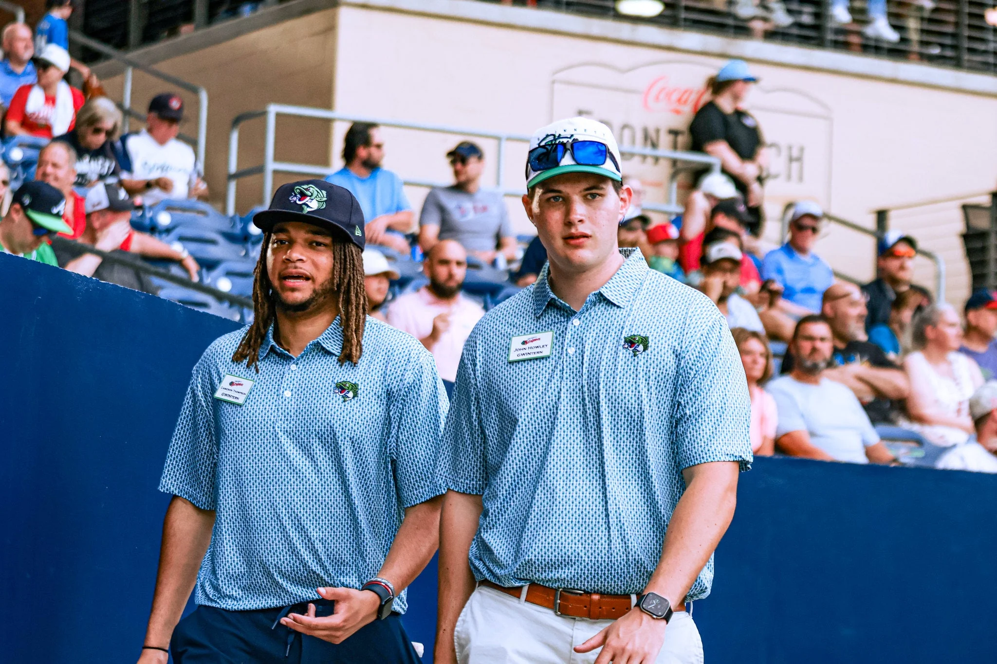 Gwinnett Stripers Onward Reserve Feather Fish Performance Polo - Image 2