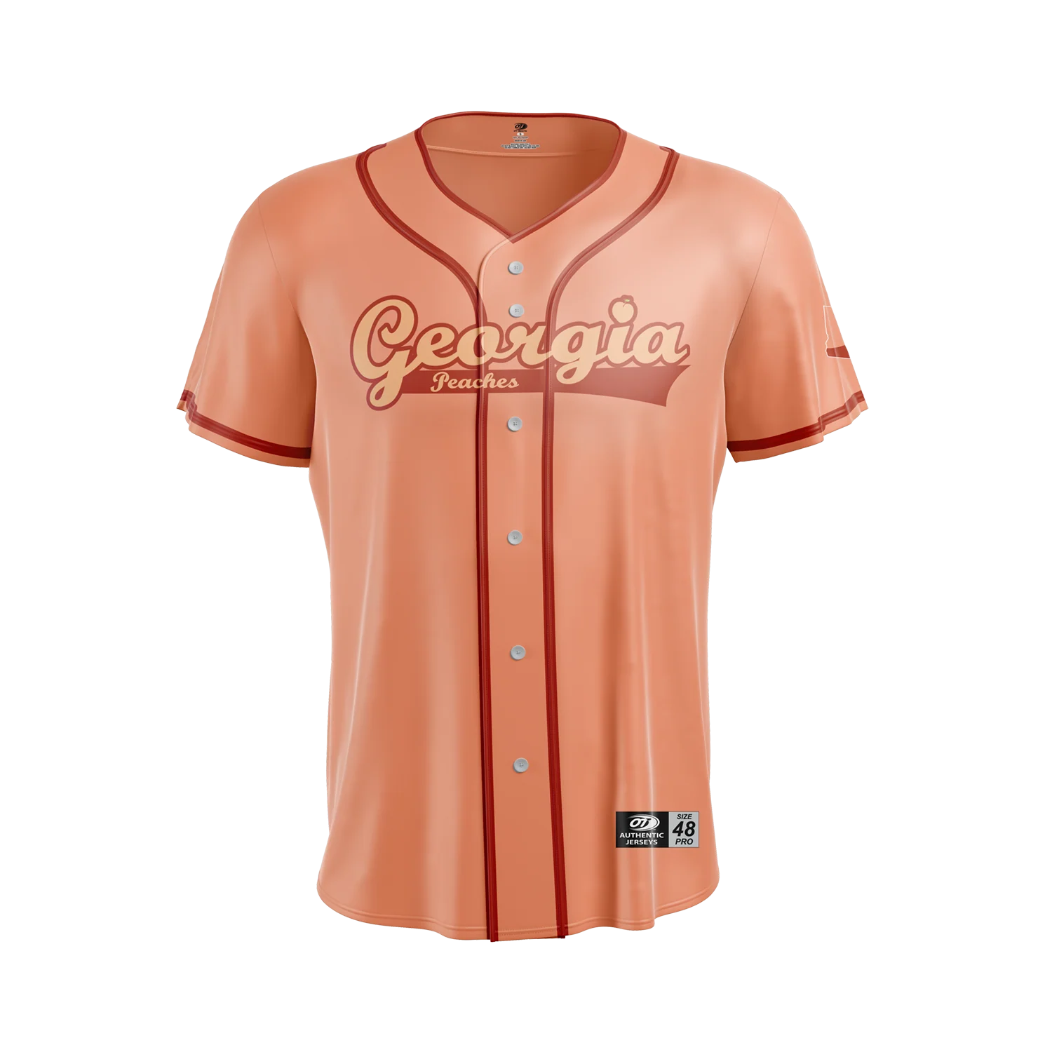 Gwinnett Stripers OT Sports Replica Georgia Peaches Jersey