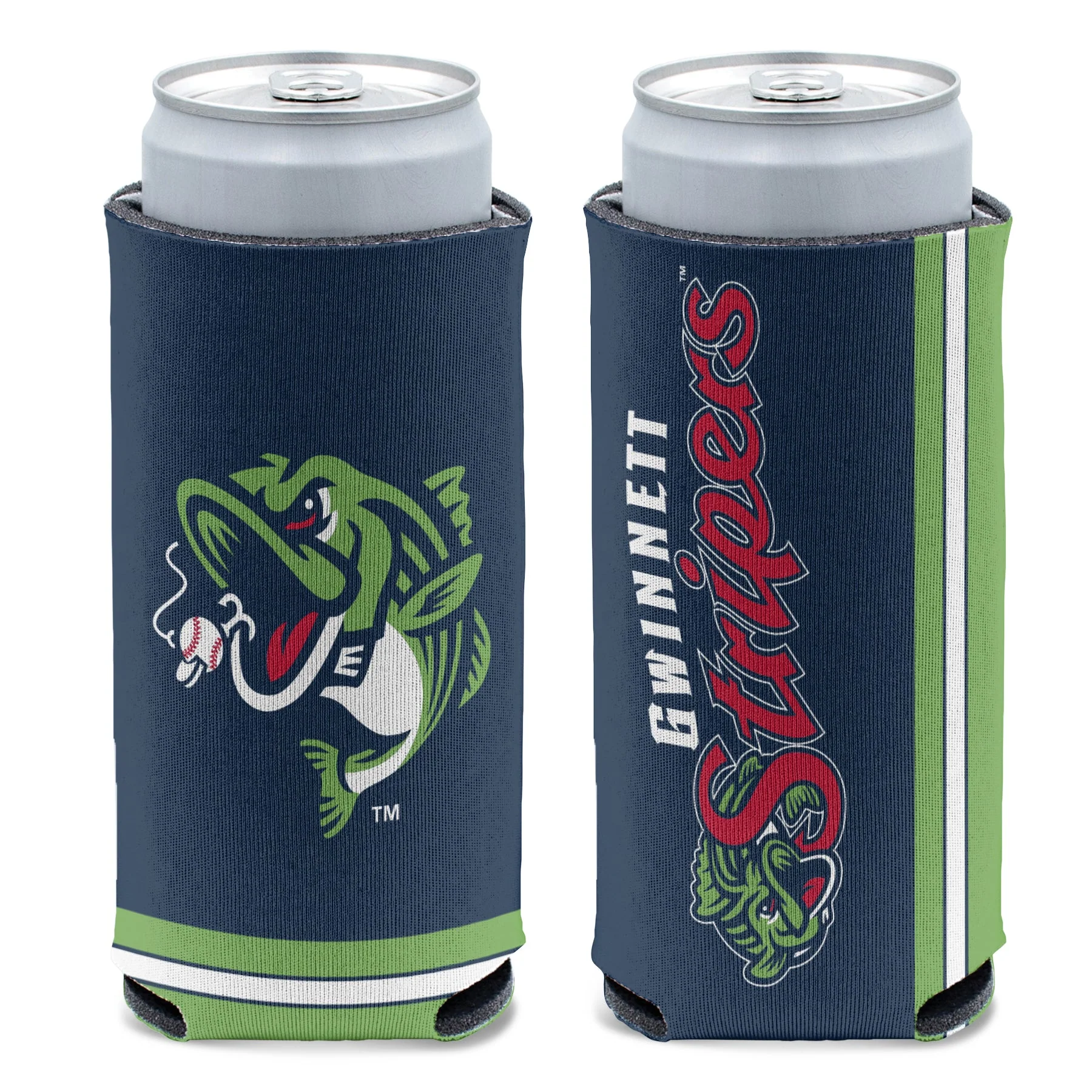 Gwinnett Stripers Wincraft Slim Logo Can Cooler