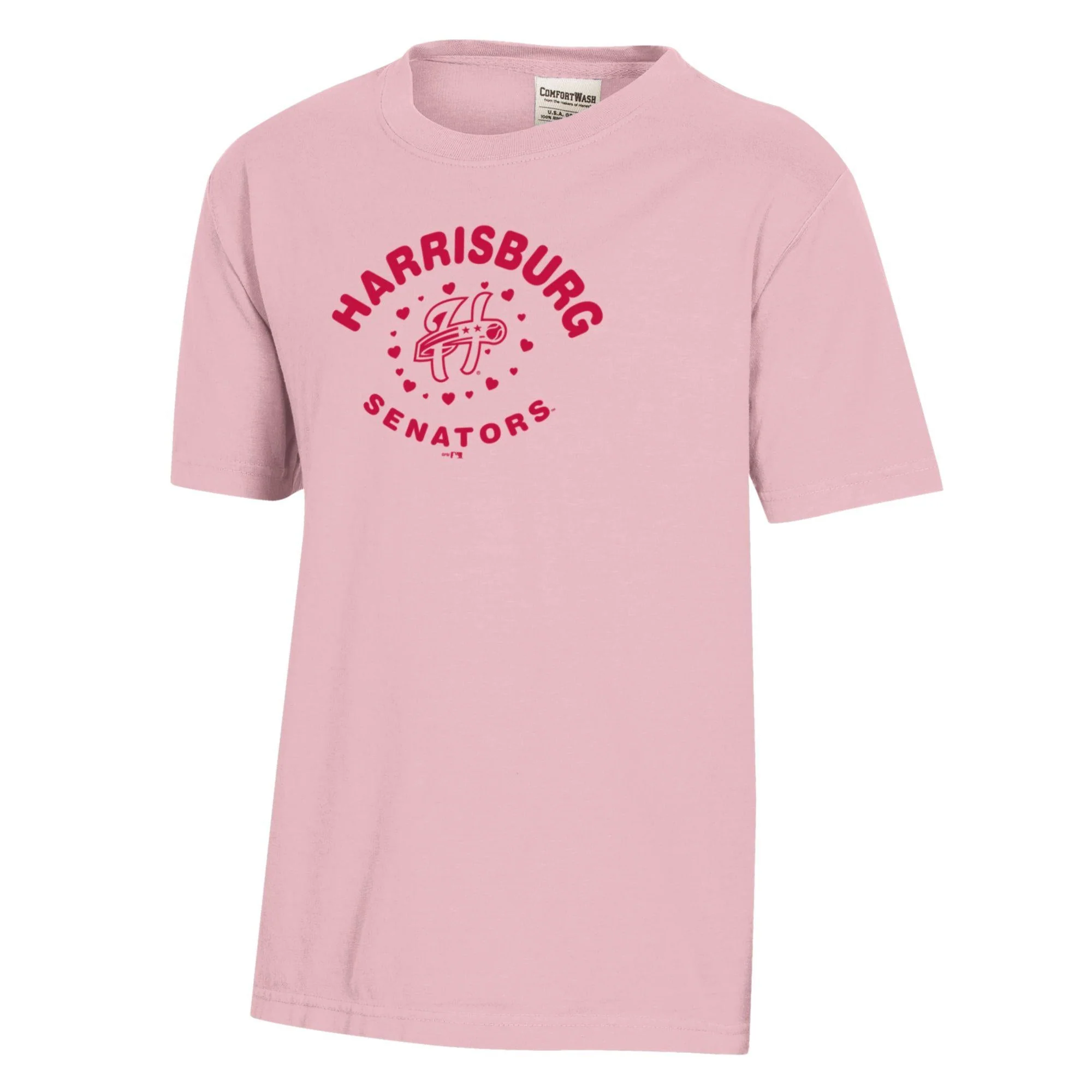 Harrisburg Senators Comfort Wash Girls Cotton Candy Tee