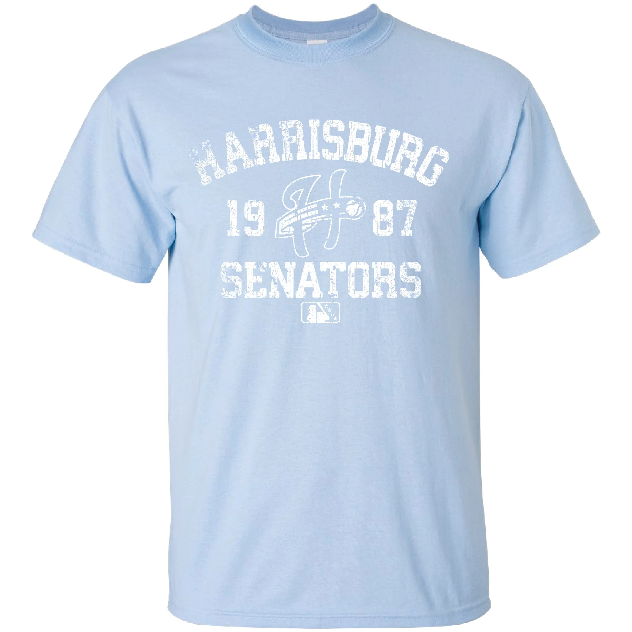 Harrisburg Senators Light Blue Backbow Tee