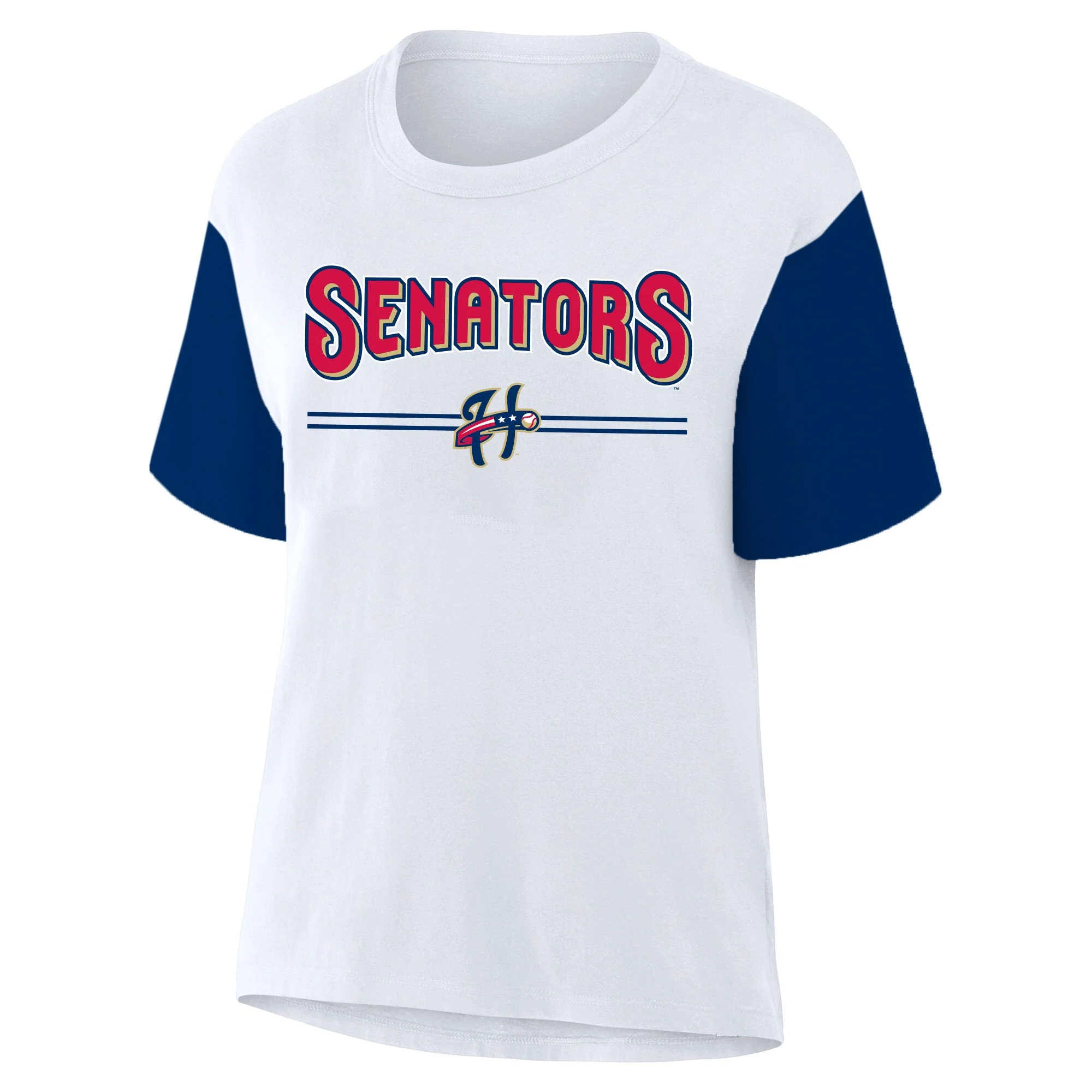 Harrisburg Senators Women's Plus Size Profile White Tee