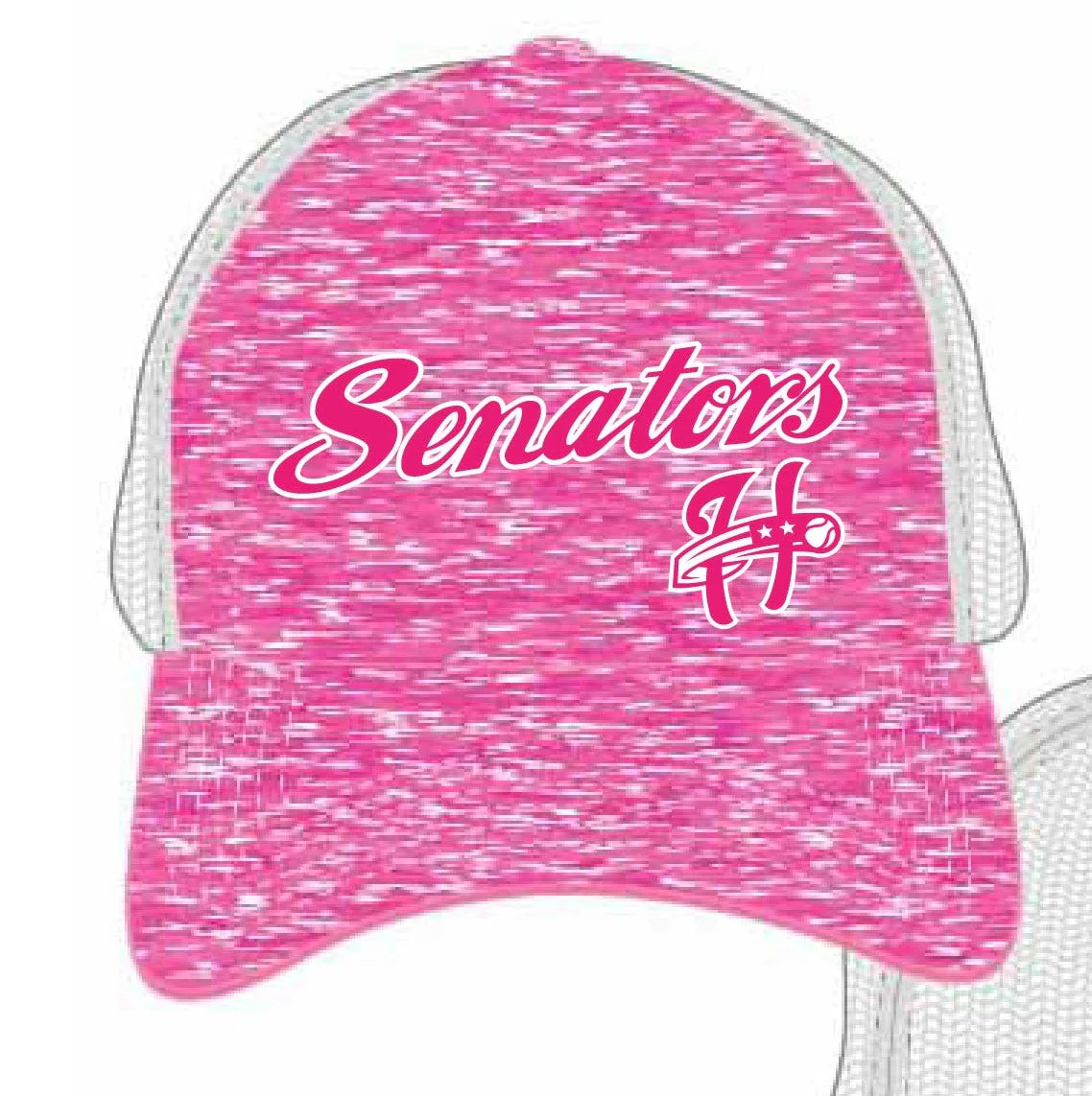 Harrisburg Senators Youth Pink Lexi Cap