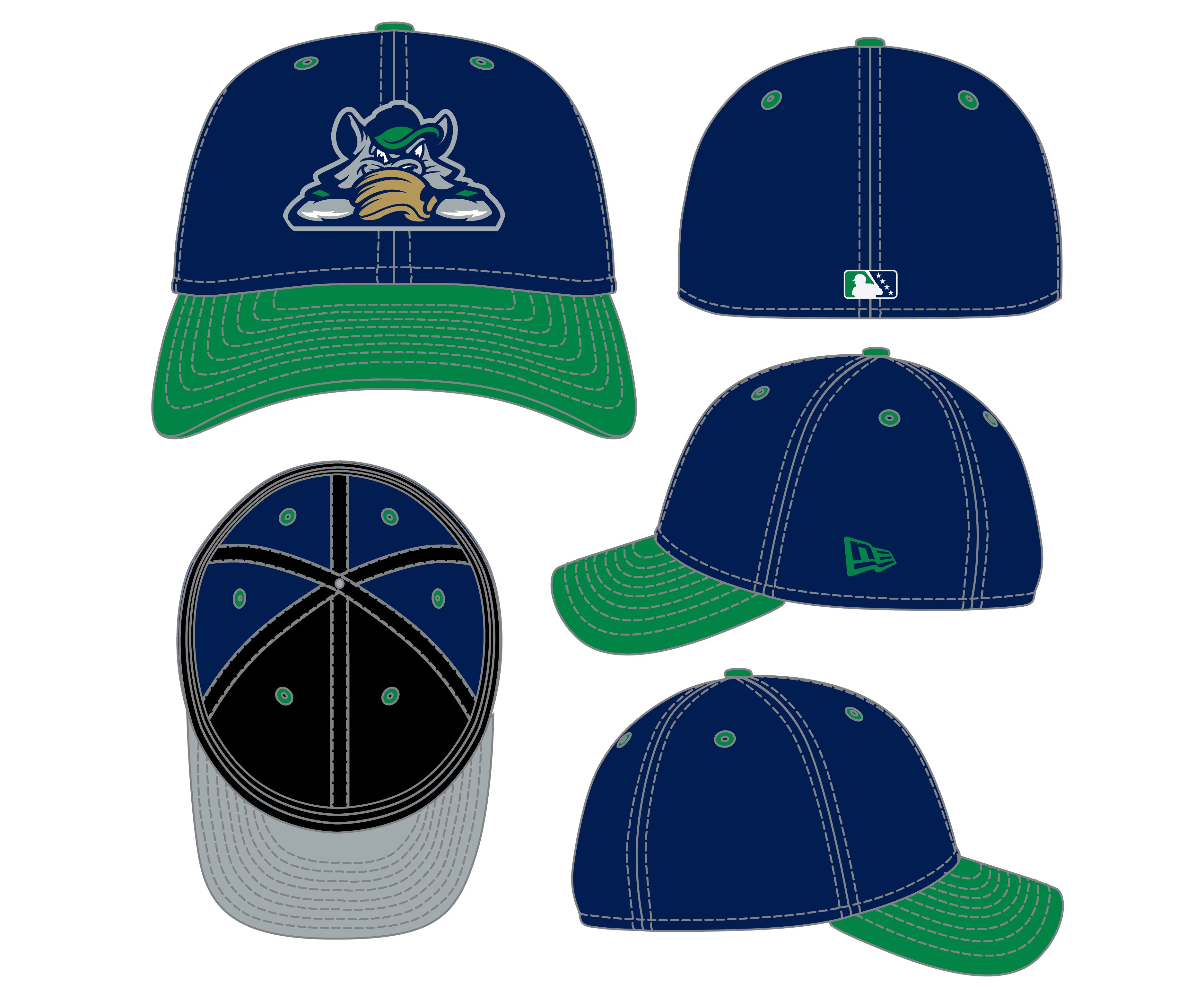 Hartford Rock Cats New Era Flex Fit Cap