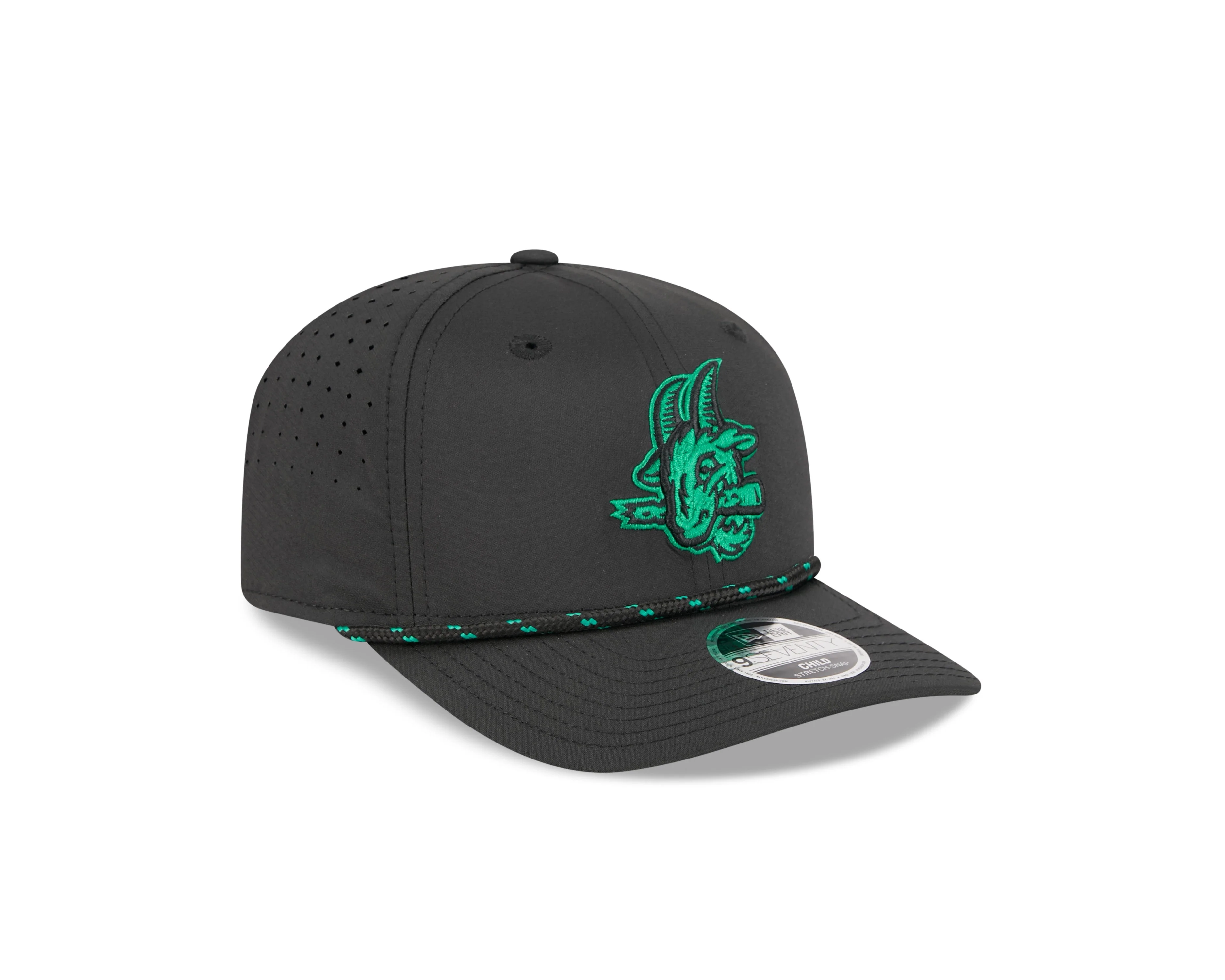 Hartford Yard Goats New Era Youth Black Adjustable Cap - Image 3