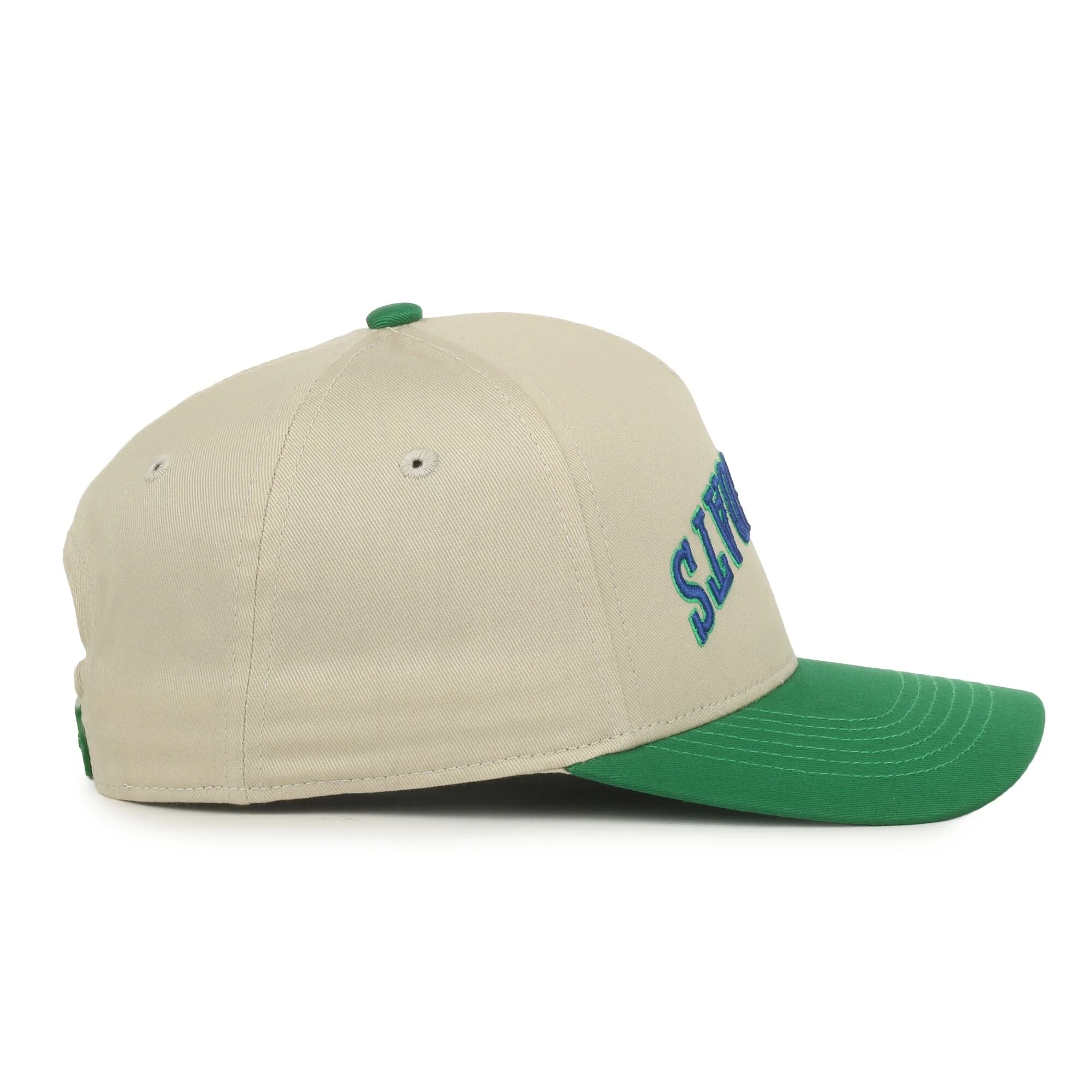 Hartford Yard Goats OC Sports Big Fly Green & Cream Snapback - Image 4