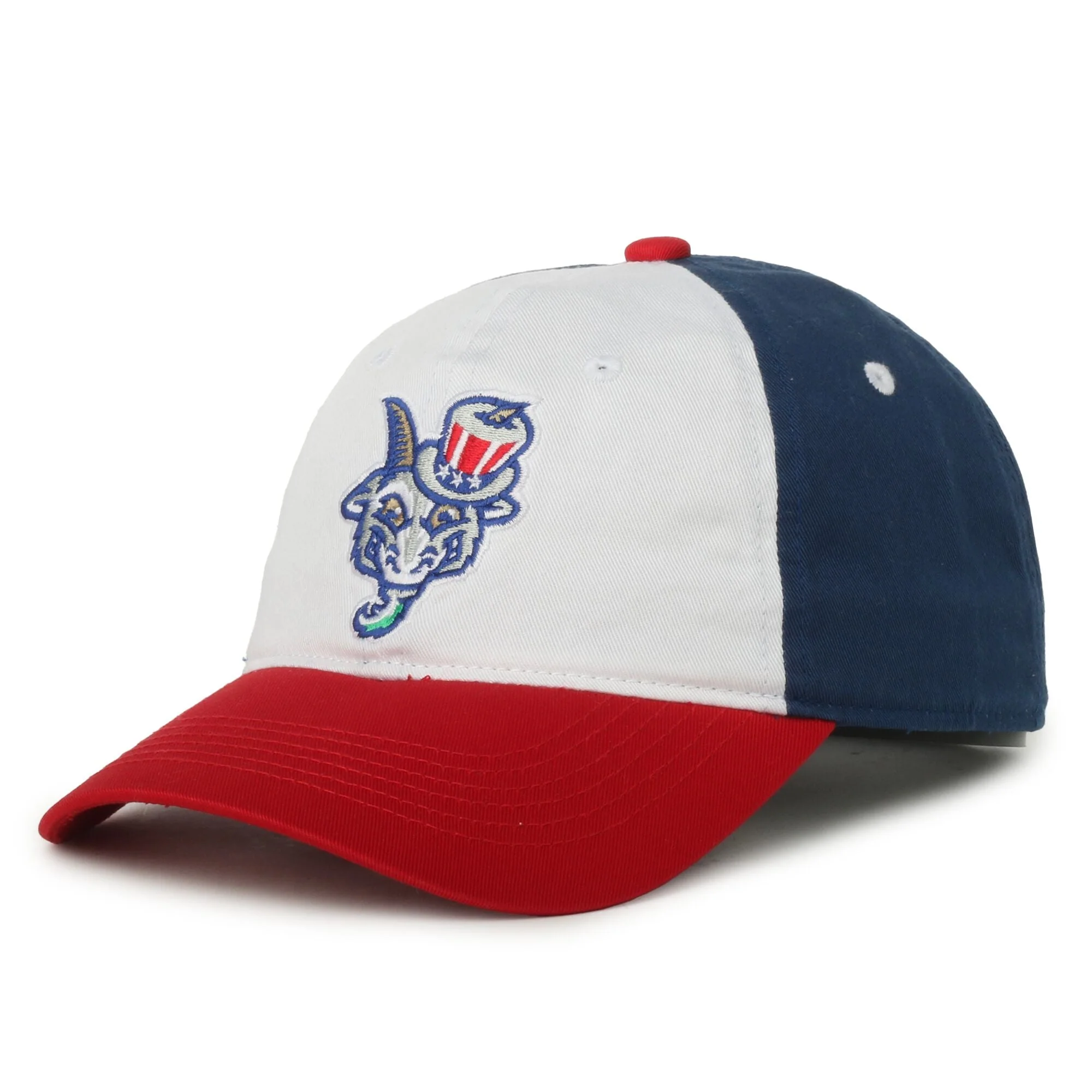 Hartford Yard Goats OC Sports Red, White & Blue Adjustable Cap