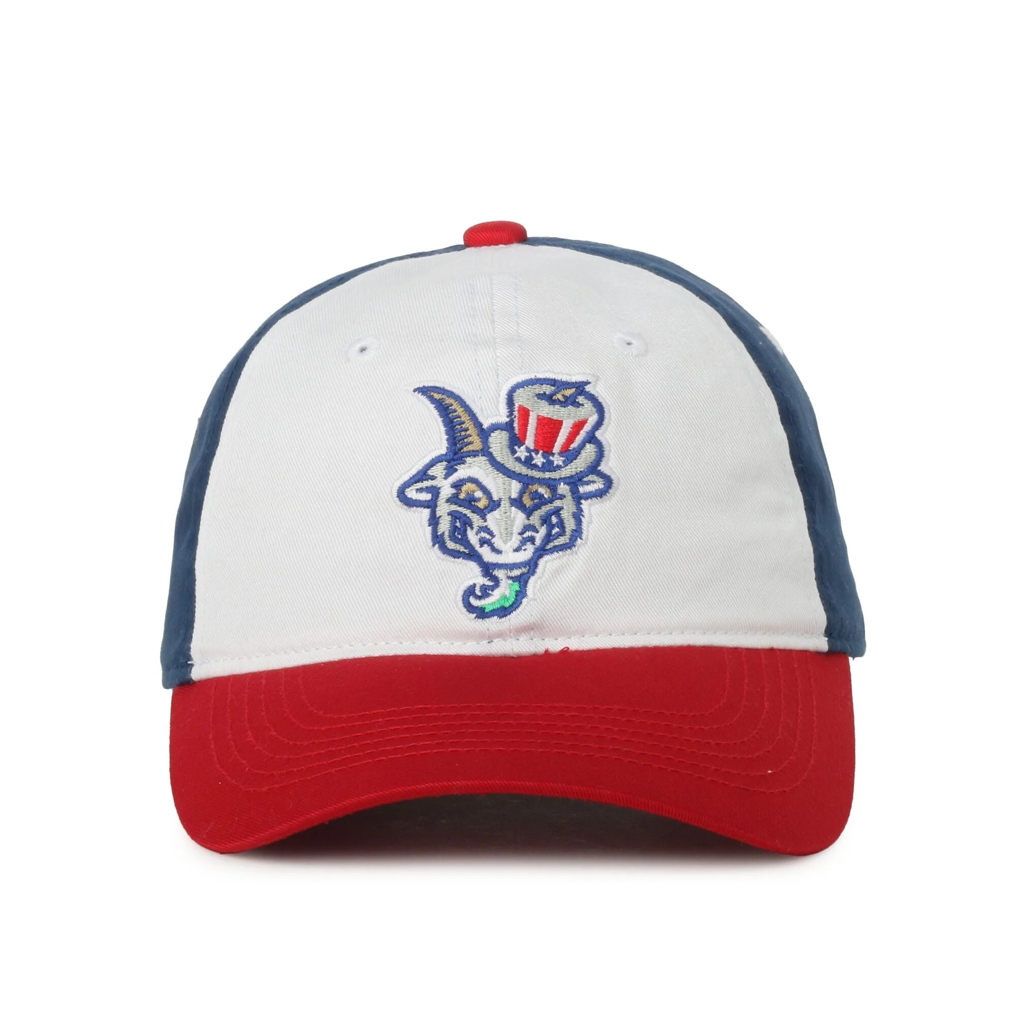 Hartford Yard Goats OC Sports Red, White & Blue Adjustable Cap - Image 2