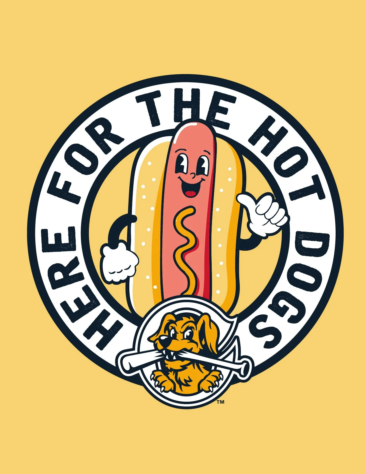 Charleston RiverDogs Here for the Hot Dogs Tee