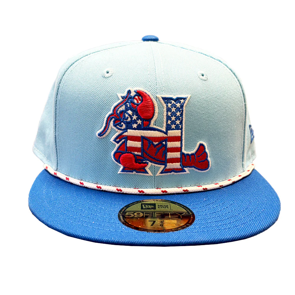 Hickory Crawdads 2025 New Era Stars & Stripes 59Fifty Fitted Cap - Image 2