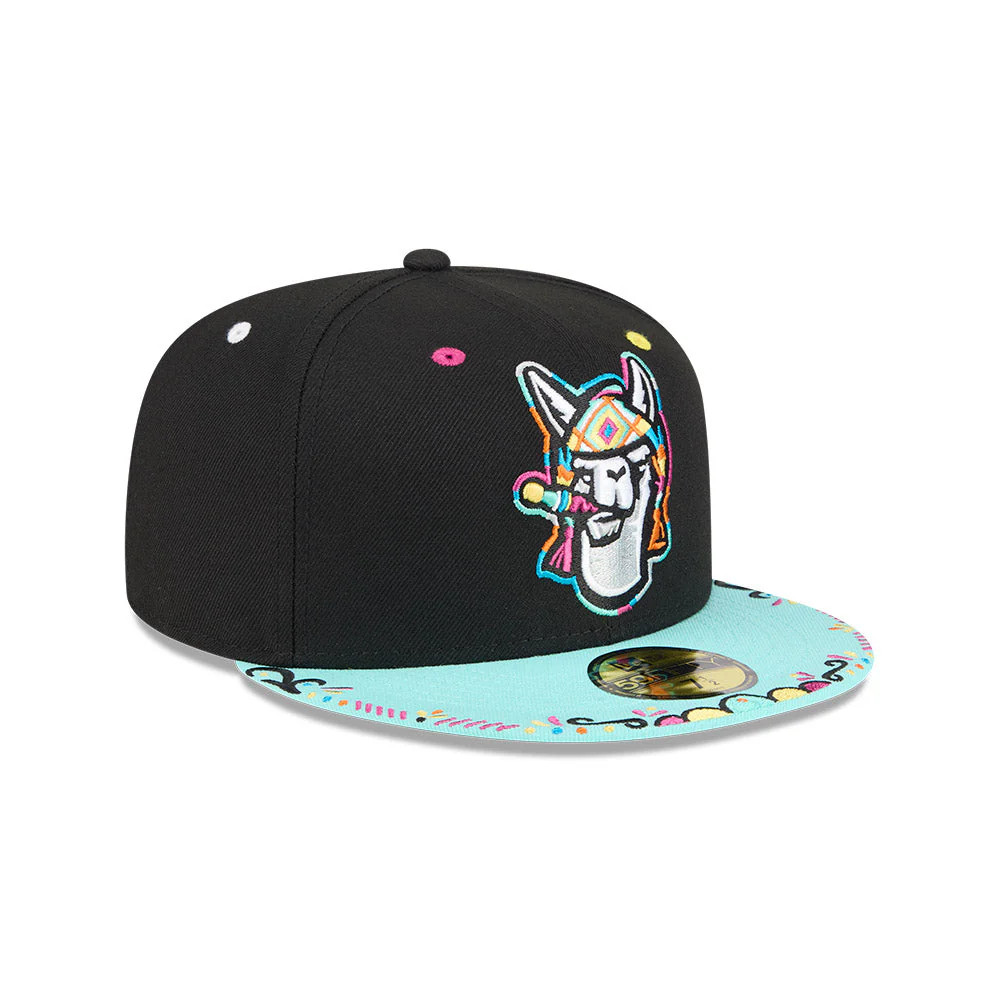 Hickory Crawdads 2026 New Era Llamas de Hickory 59Fifty Fitted Cap - Image 3