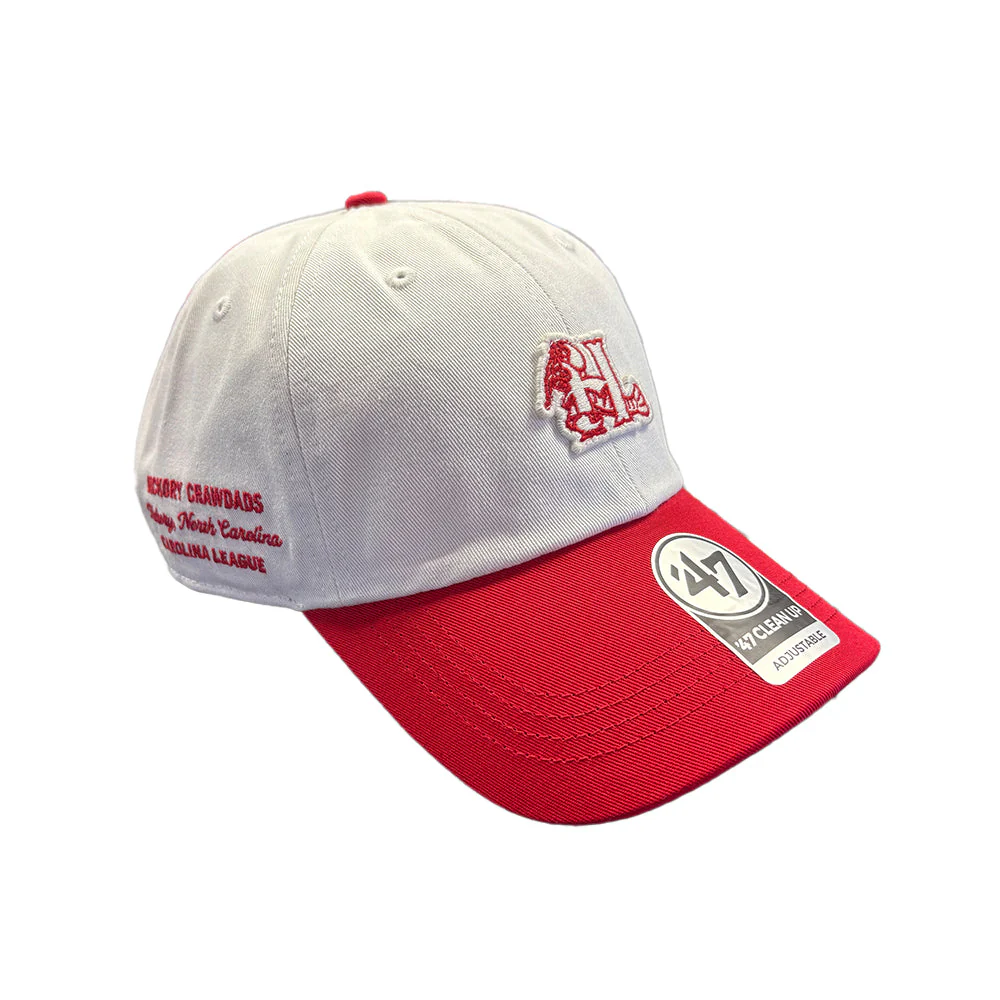 Hickory Crawdads '47 Sandstone/Red Cleanup Contemporary Adjustable Hat - Image 3