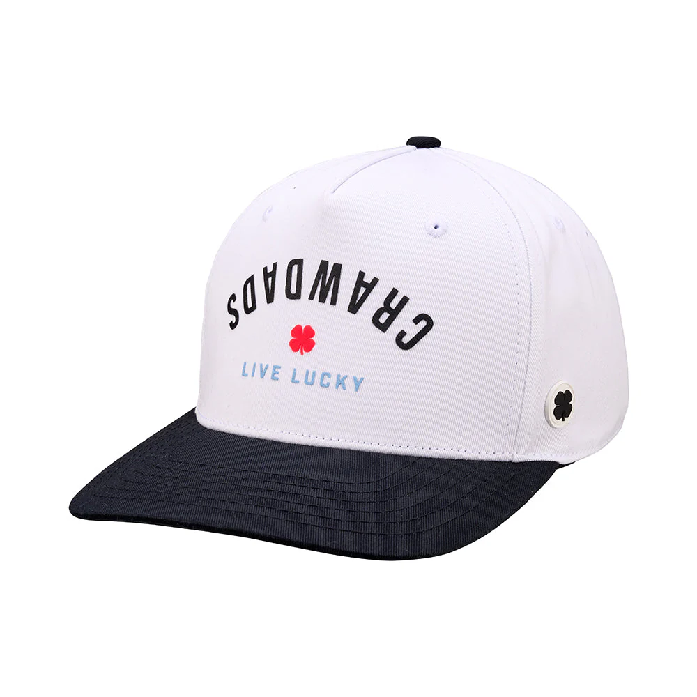 Hickory Crawdads Black Clover Upside Down Live Lucky Adjustable Cap