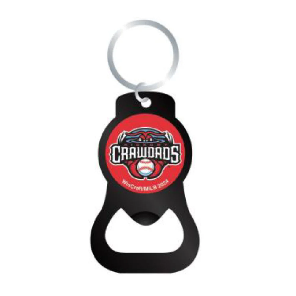 Hickory Crawdads Bottle Opener Key Ring