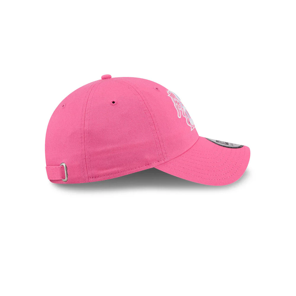 Hickory Crawdads Clutch Hit Pink Women's Adjustable Cap - Image 6