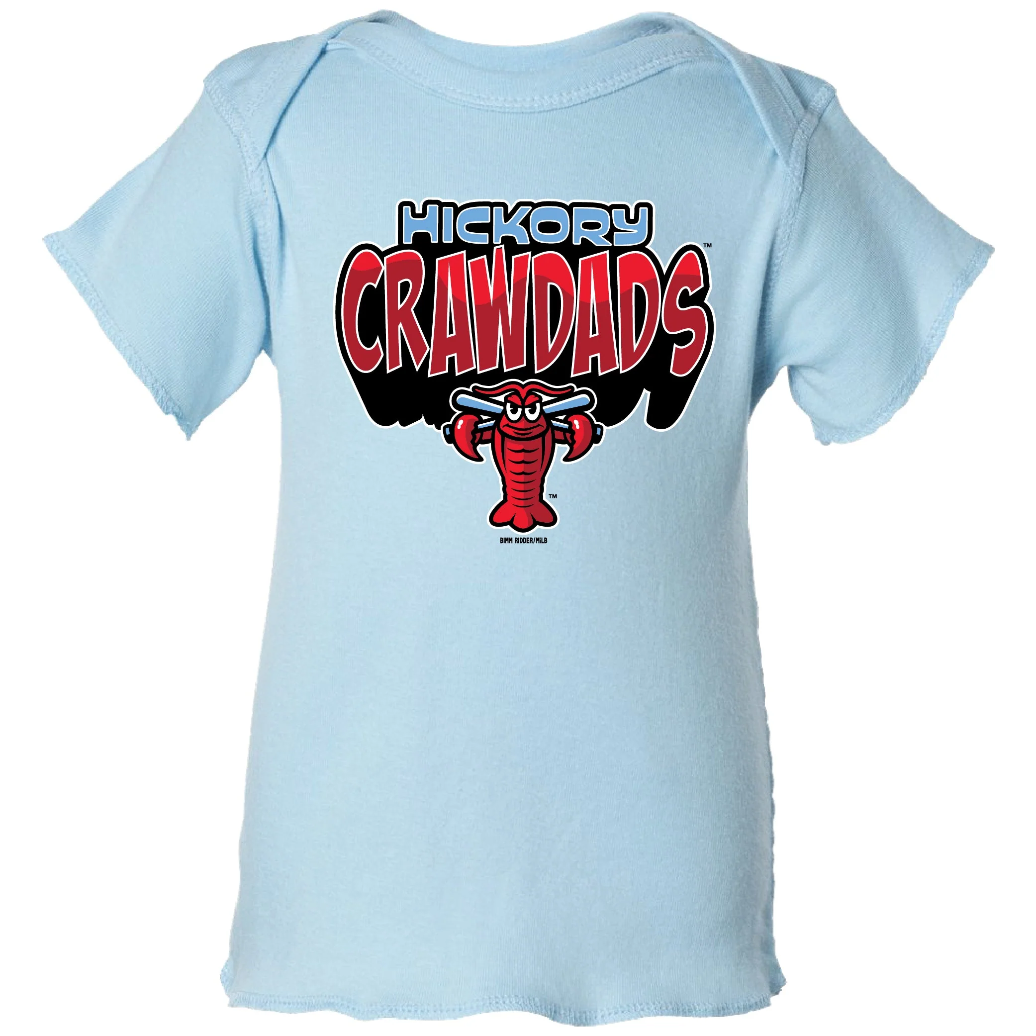 Hickory Crawdads Layla Light Blue Infant Tee