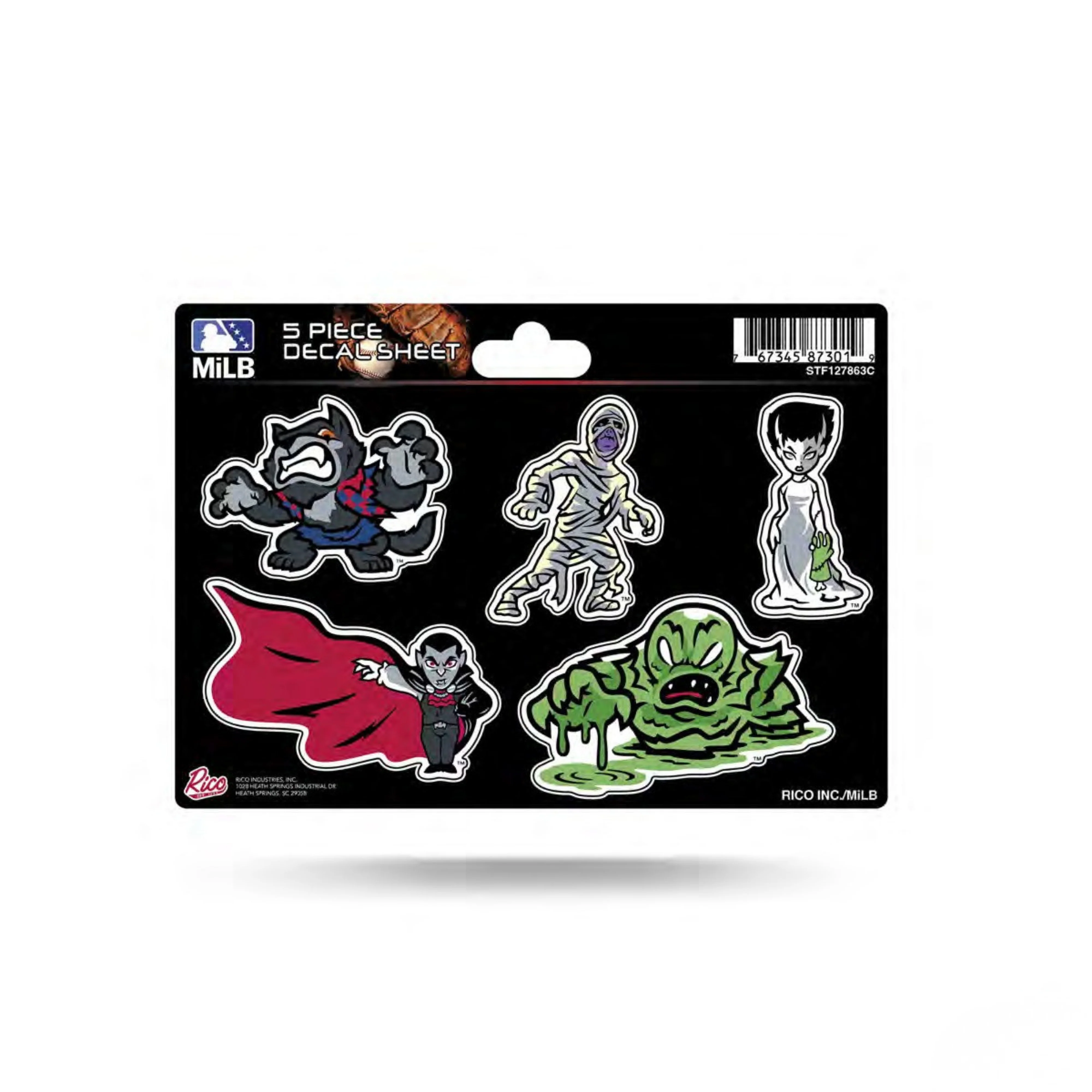 Hill City Howlers 5 Piece Decal Set
