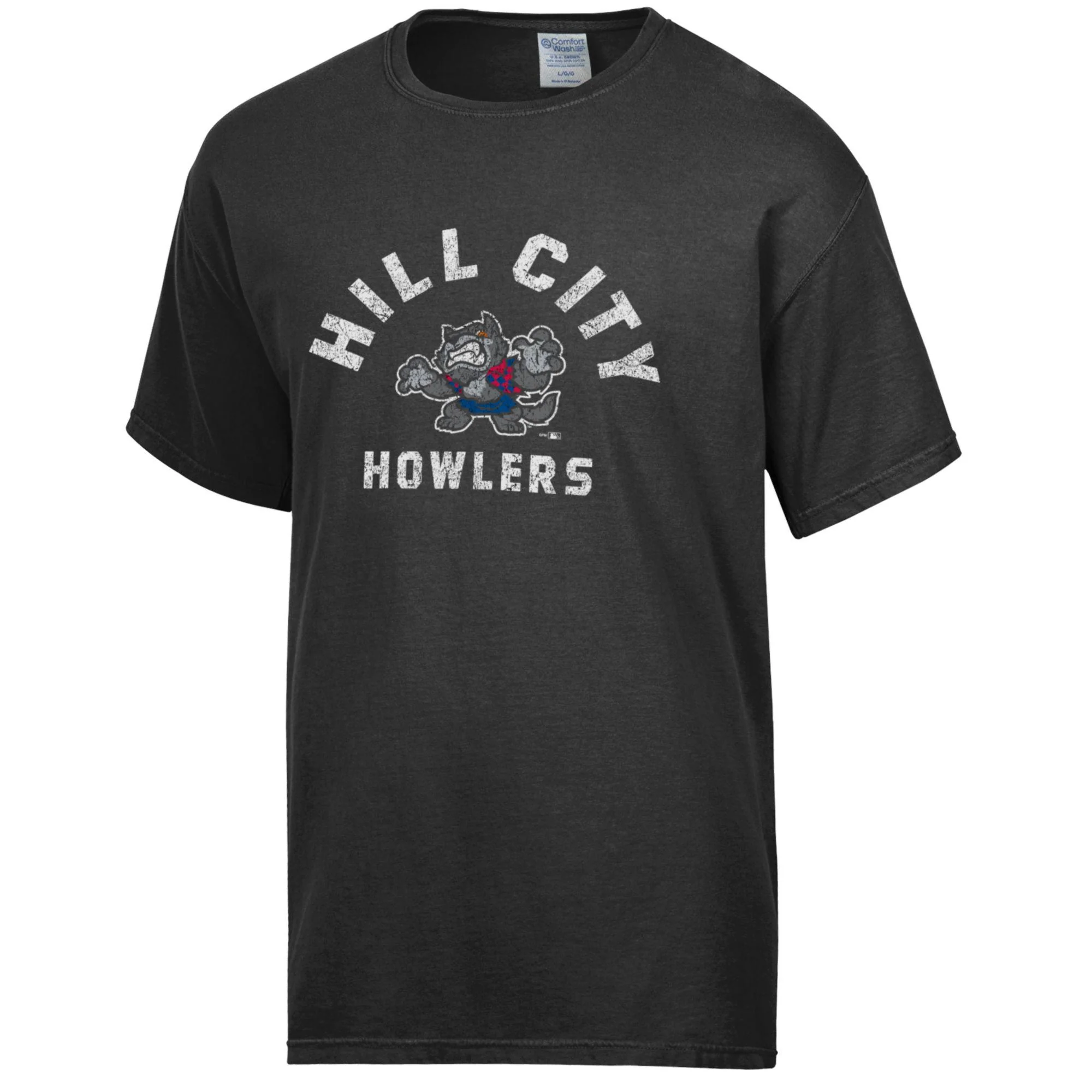 Hill City Howlers Adult Black Comfort Wash Tee