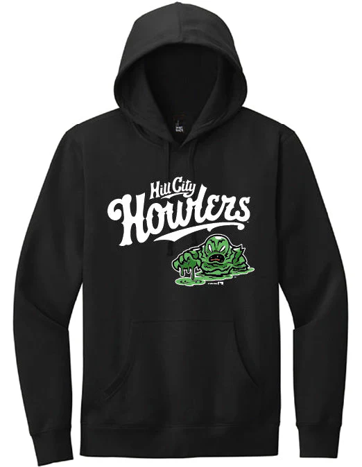 Hill City Howlers Adult Black Creature Logo Hoodie