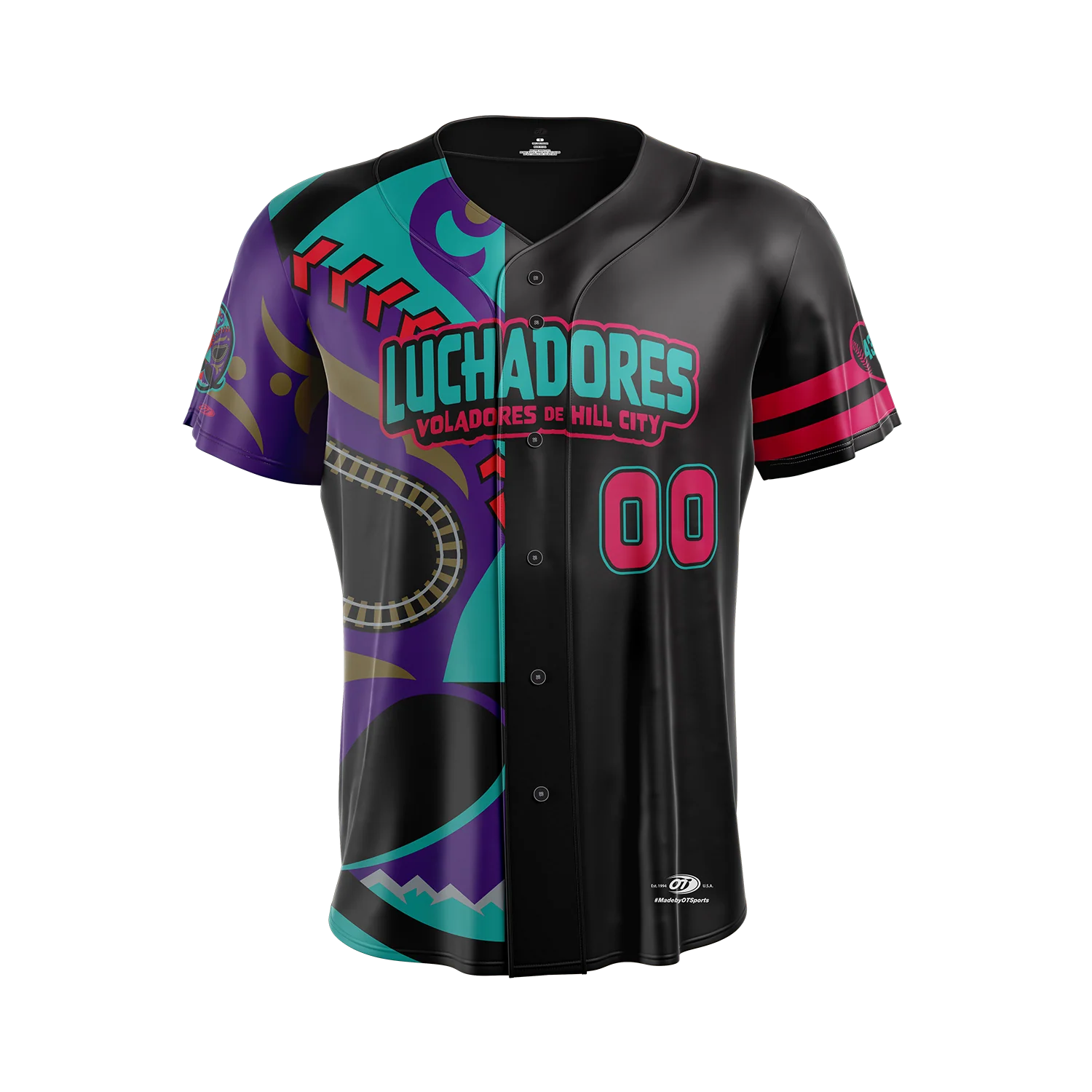 Hill City Howlers Adult Luchadores Copa Sublimated Mask Replica Jersey