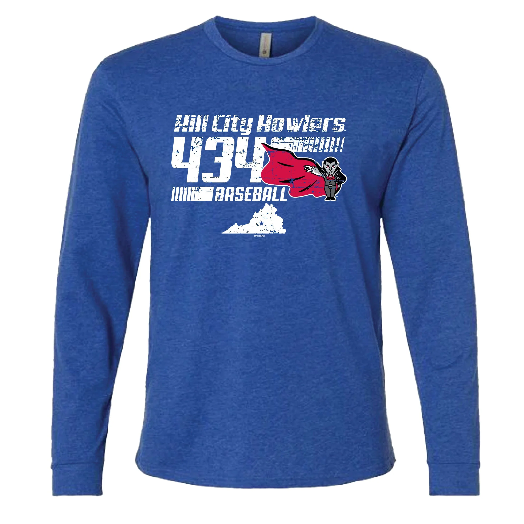 Hill City Howlers Adult Royal CVC Long Sleeve Insightful Tee