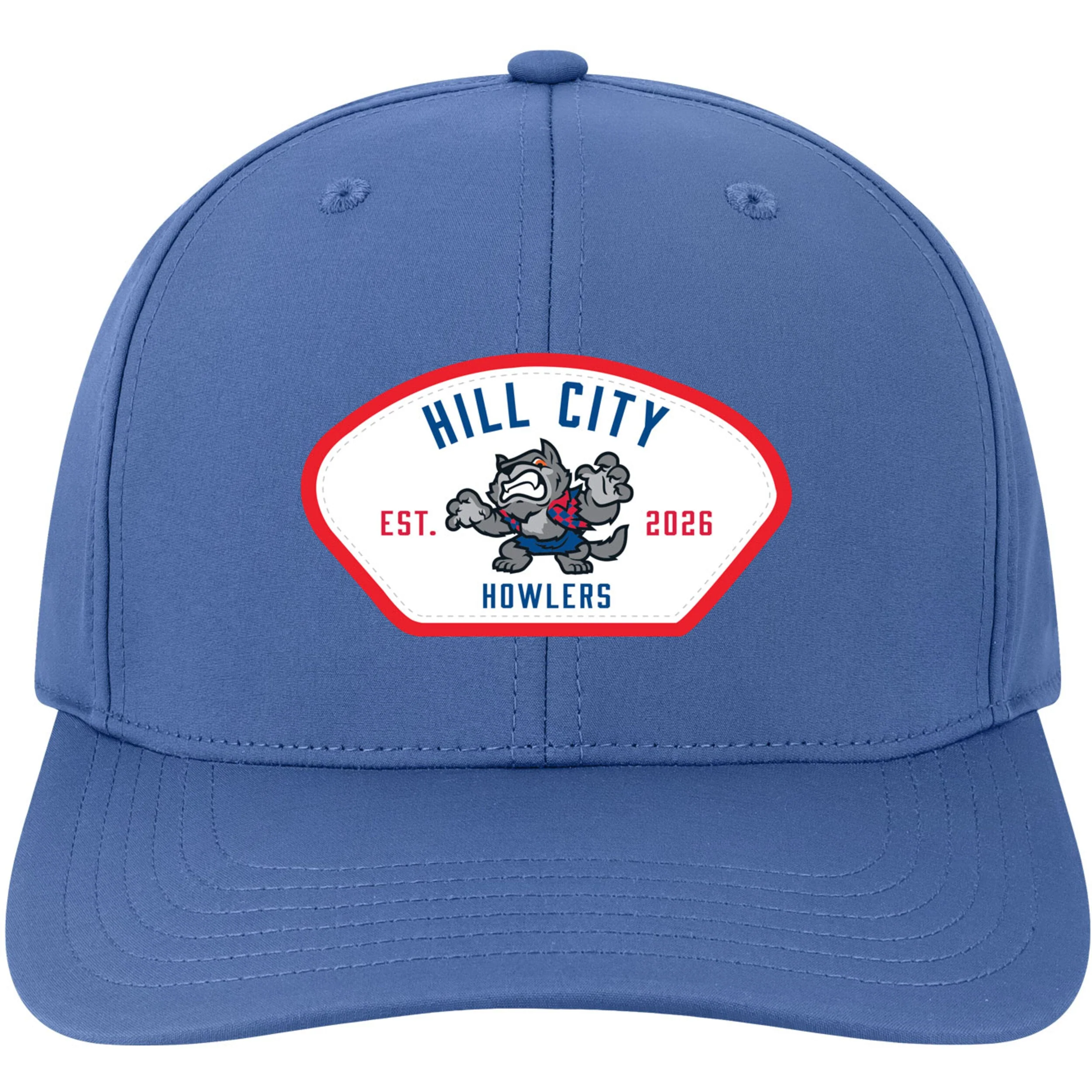 Hill City Howlers Adult Royal Legacy Headwear Back Nine Adjustable Patch Cap