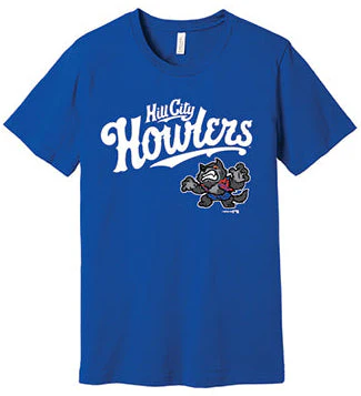 Hill City Howlers Adult Royal Primary Werewolf Logo Jersey Tee