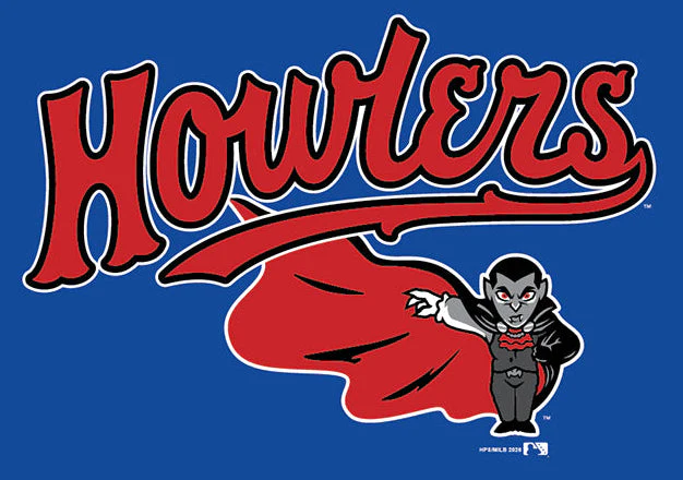 Hill City Howlers Adult Royal Vampire Logo Jersey Tee - Image 2