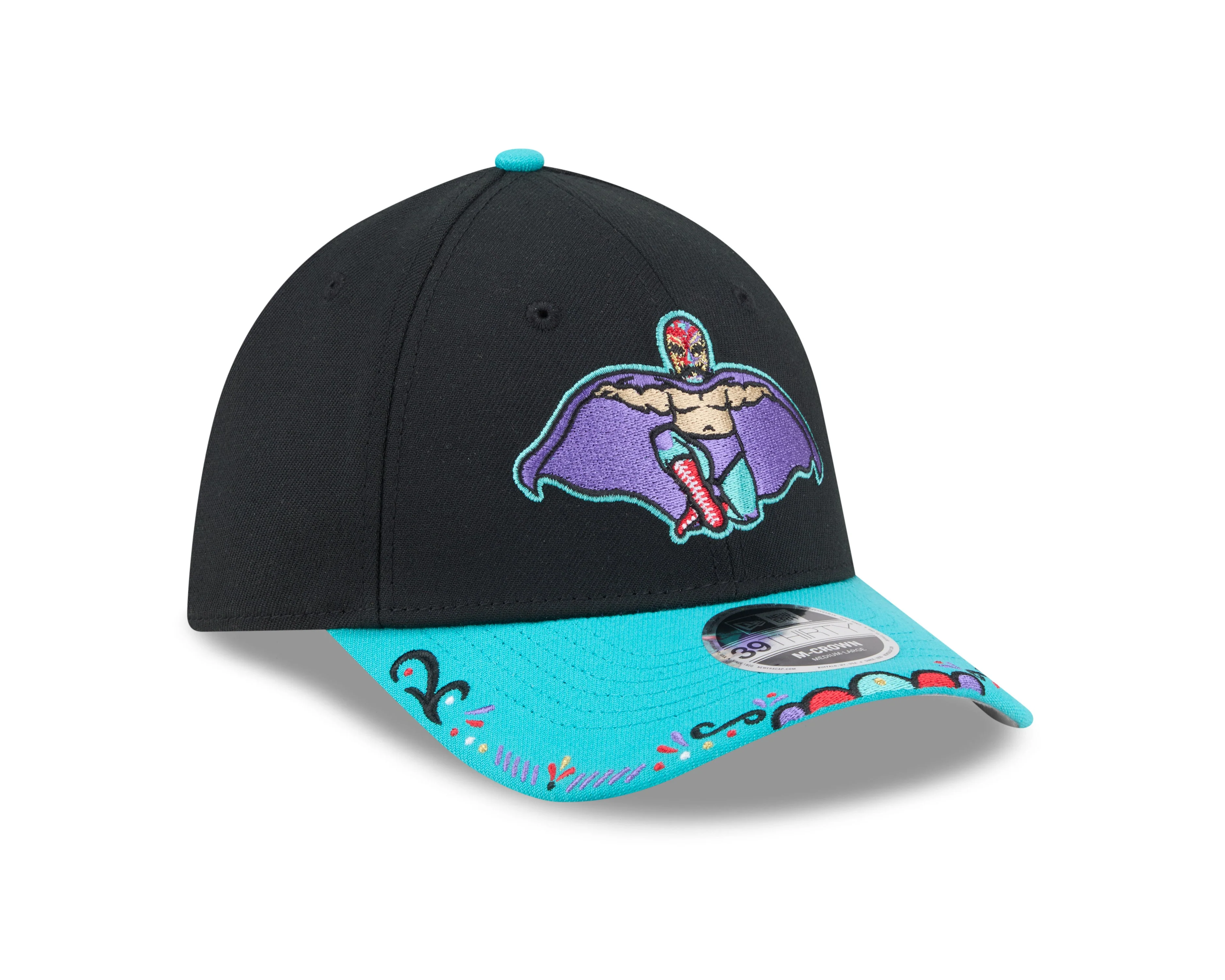 Hill City Howlers Luchadores Copa New Era 39THIRTY Cap - Image 3
