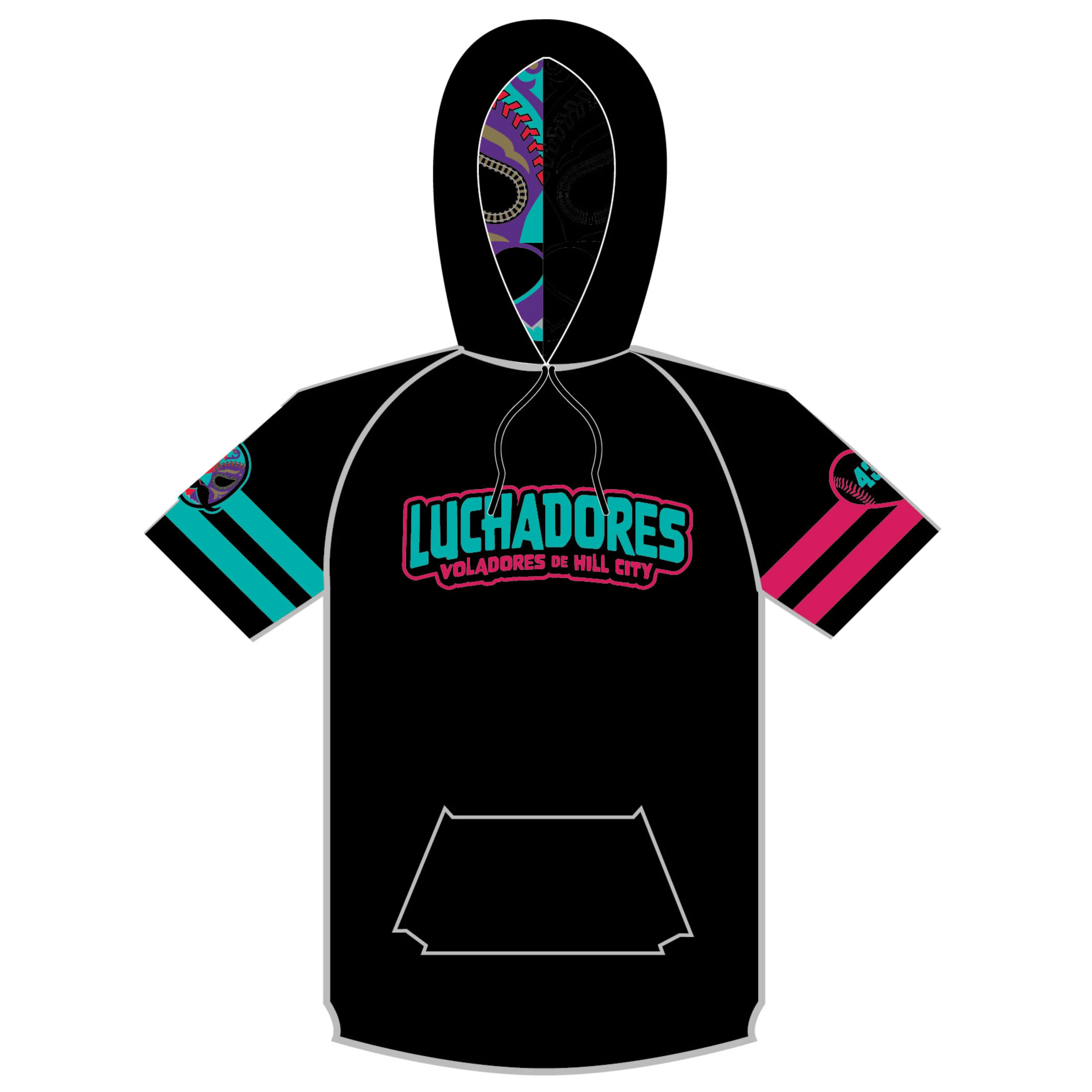 Hill City Howlers Luchadores Copa Short Sleeve Hoodie