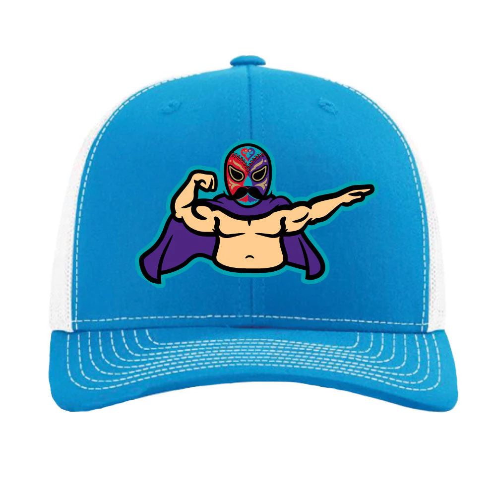 Hill City Howlers Luchadores Secondary Logo Teal Trucker Cap