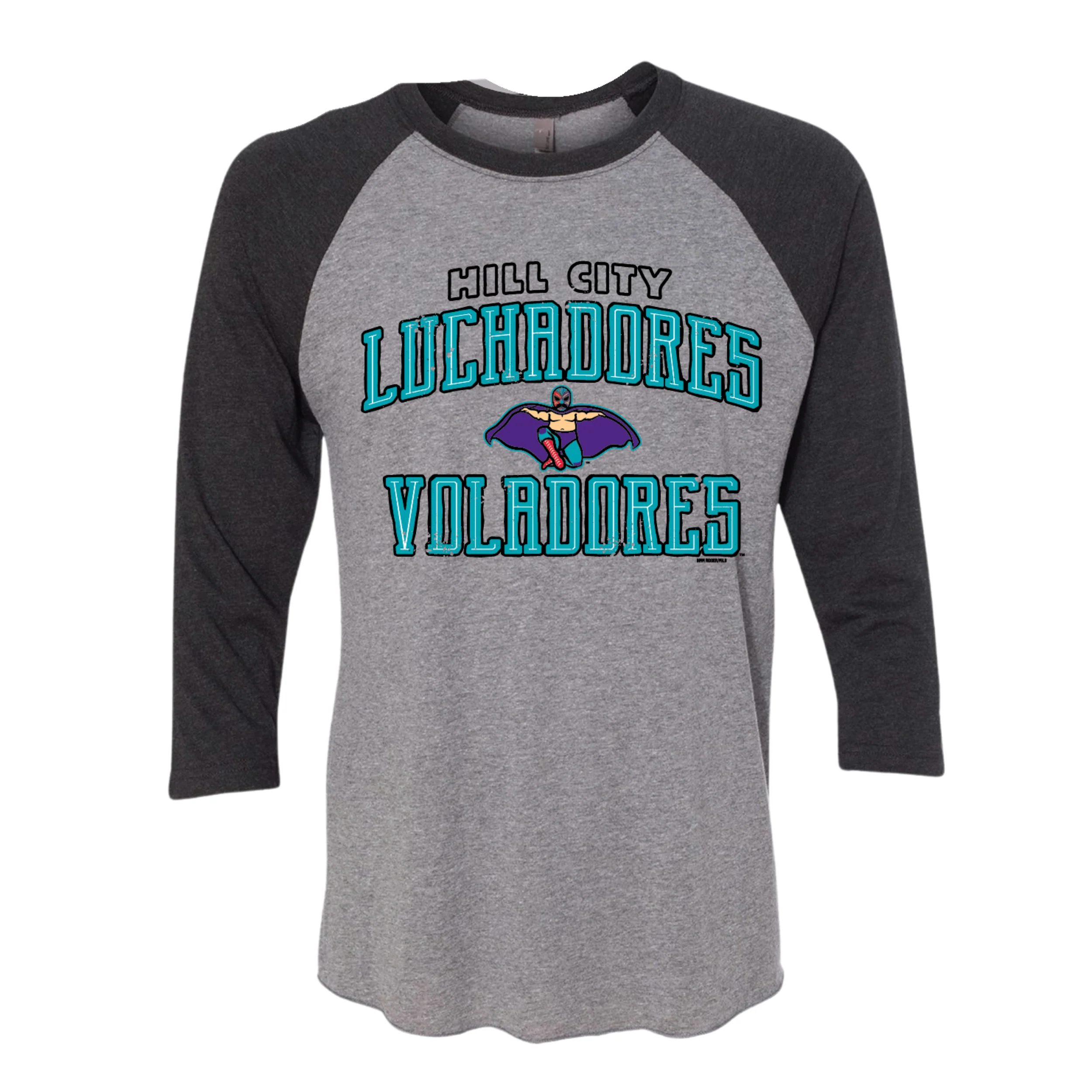 Hill City Howlers Luchadores Tri-Blend 3/4 Sleeve Tee