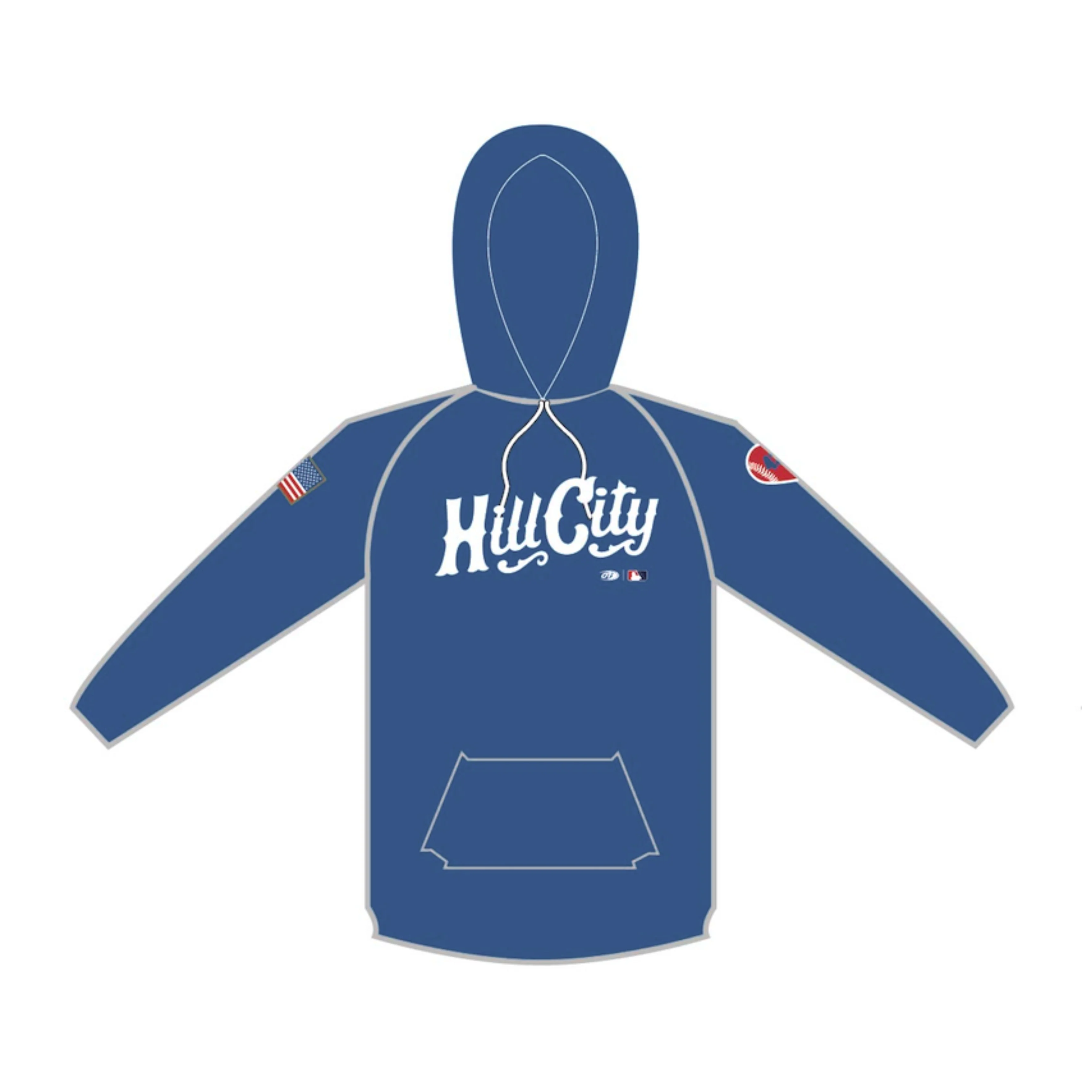 Hill City Howlers Royal Authentic Player Hoodie