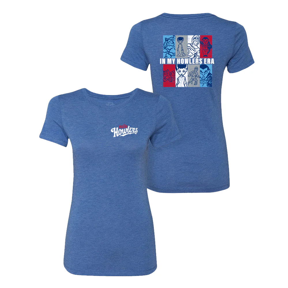 Hill City Howlers Women's 108 Stiches Blue In My Howlers Era Tee