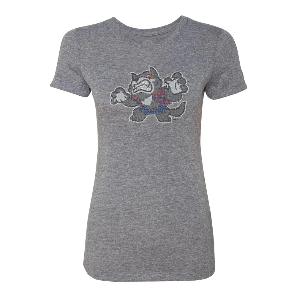 Hill City Howlers Women's 108 Stiches Gray Spelled Out Tee