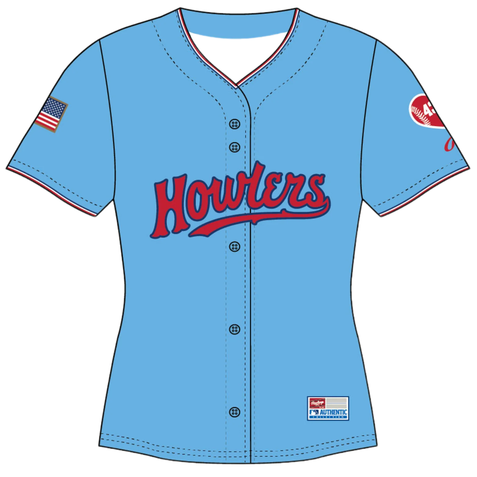 Hill City Howlers Women's Alternate 1 Replica Sublimated Jersey